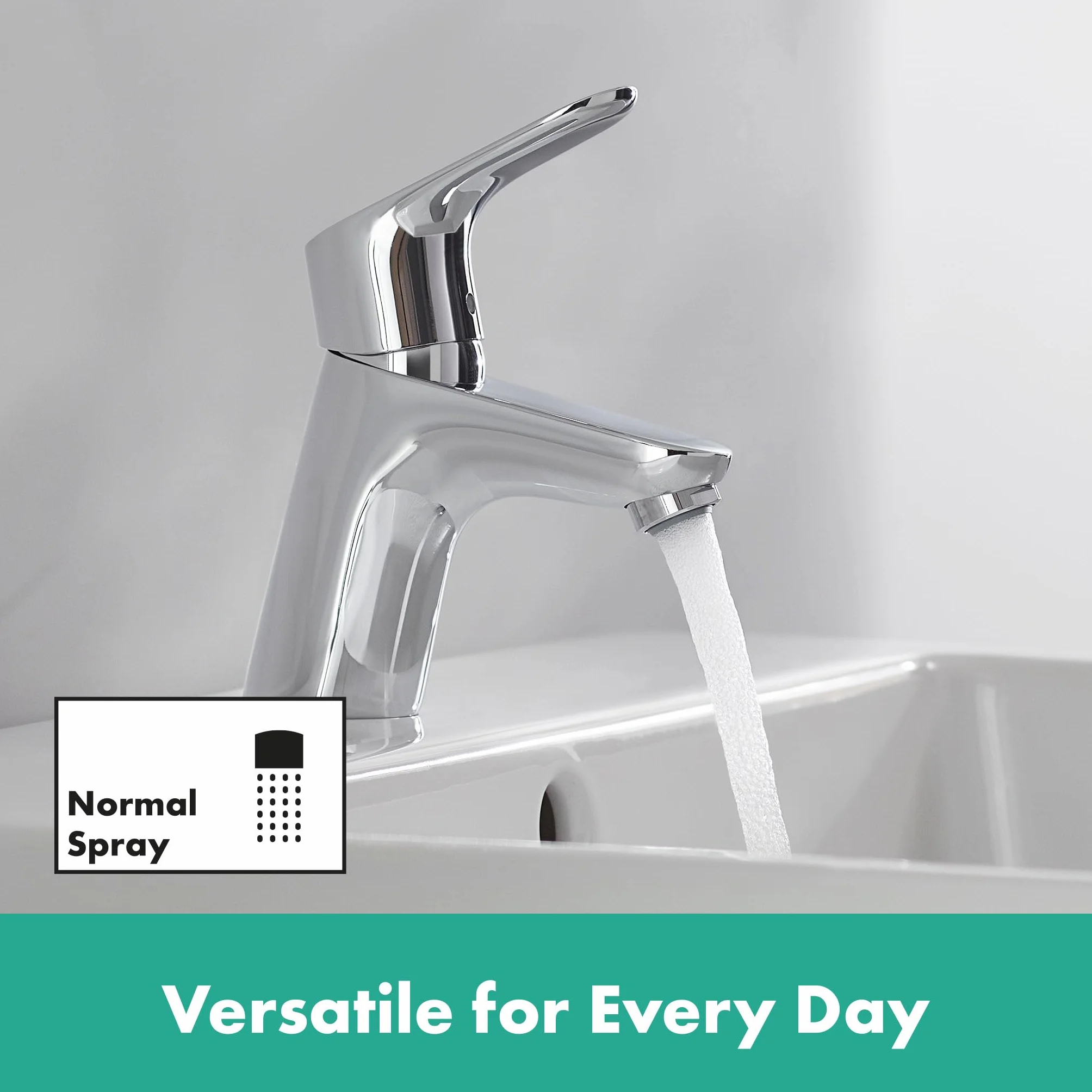 Hansgrohe 31604000 Bateria Umywalkowa, Srebrny, ‎14.2 x 4.9 x 13.4 cm; 1.31 kg
