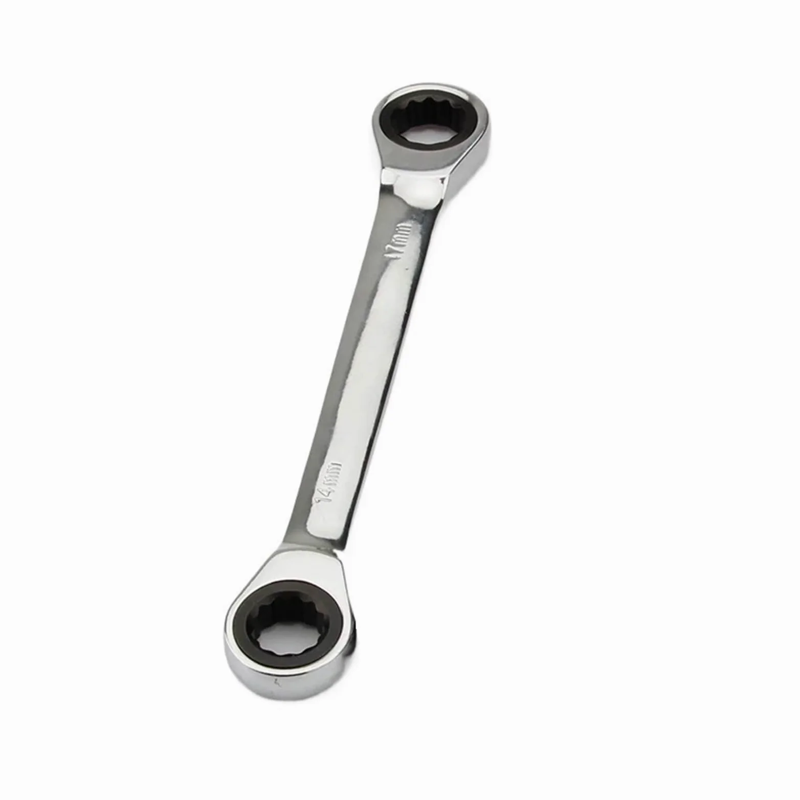 Metryczne narzędzia platerowane ręcznie, Zestaw kluczy grzechotkowych z podwójną głowicą, 6-27 mm, chromowo-wanadowe klucze płasko-oczkowe do napraw samochodowych i majsterkowania(7pcs 6-19mm)