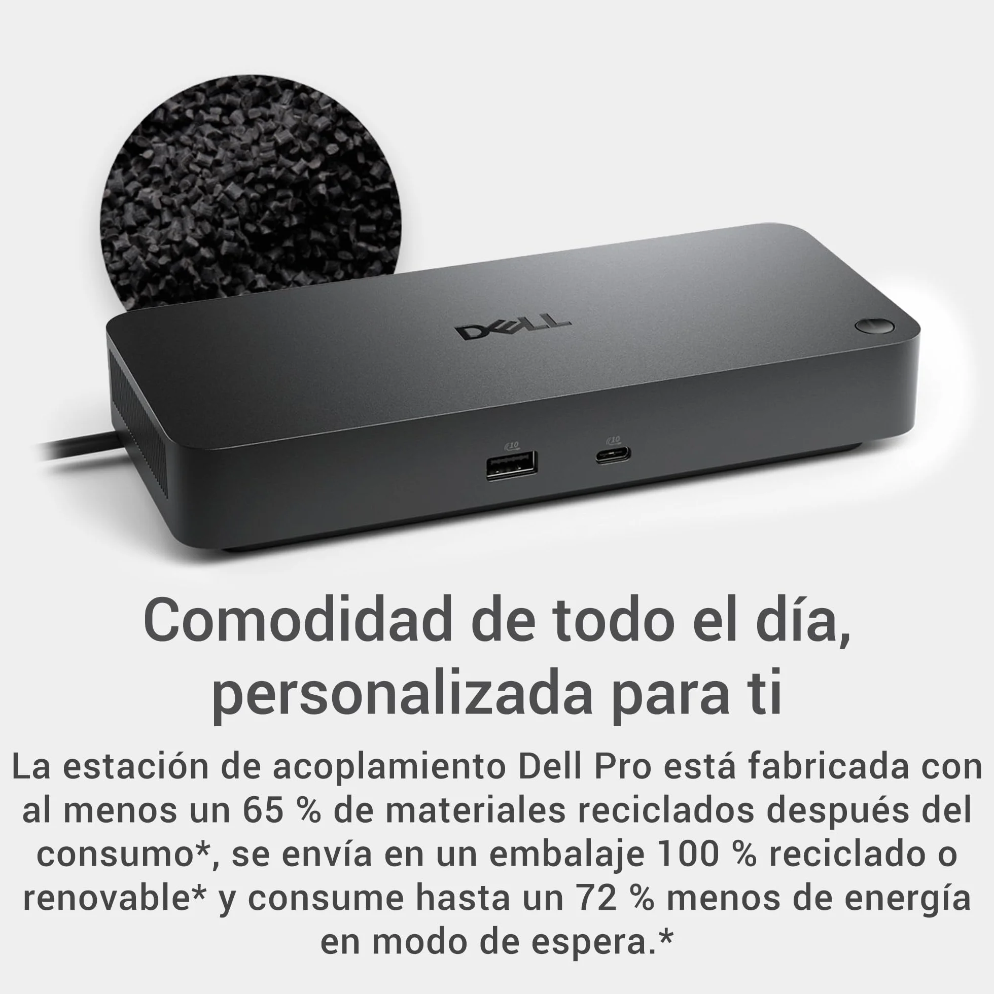 Dell Stacja dokująca Pro Dock WD25 - USB-C z ładowaniem 100 W, obsługa 4 ekranów, 2X DP 1.4, HDMI 2.1, 6 portów USB, Ethernet 2.5GbE, trwała kompaktowa konstrukcja