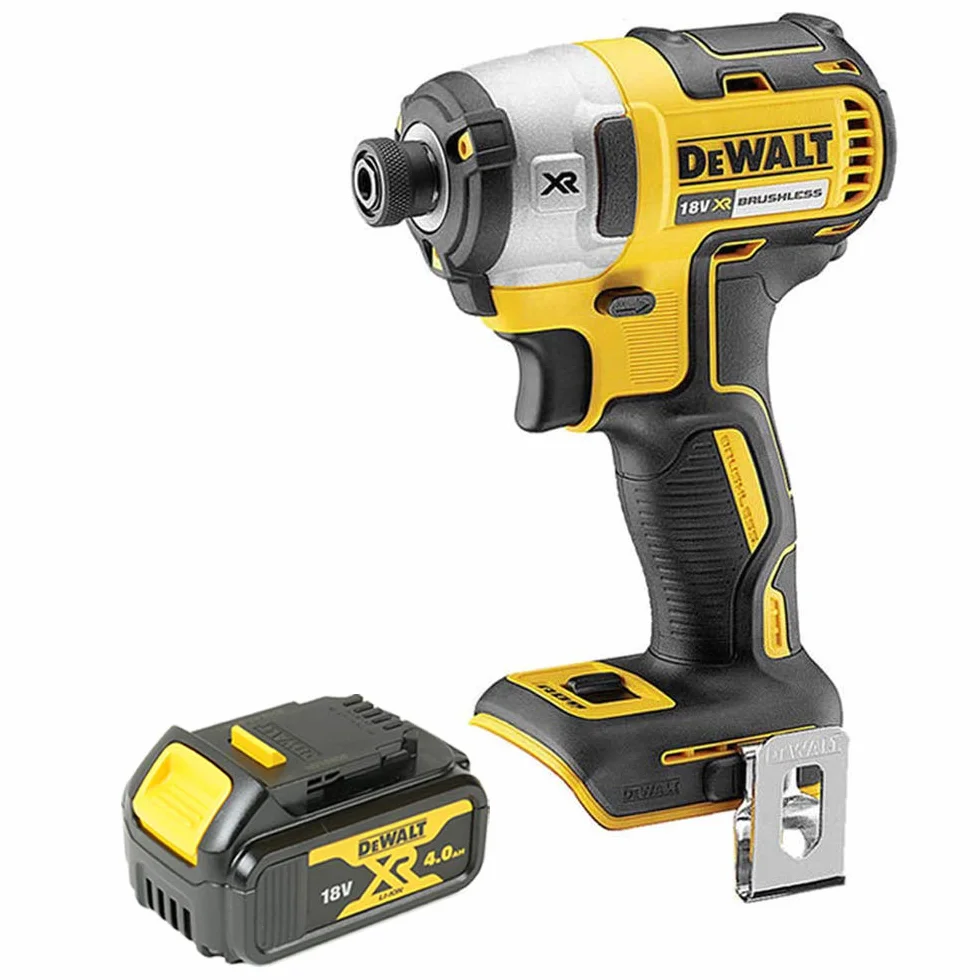 Dewalt DCF887 18 V XR bezszczotkowy wkrętarka udarowa 3 prędkości + 1 x bateria DCB182 4ah