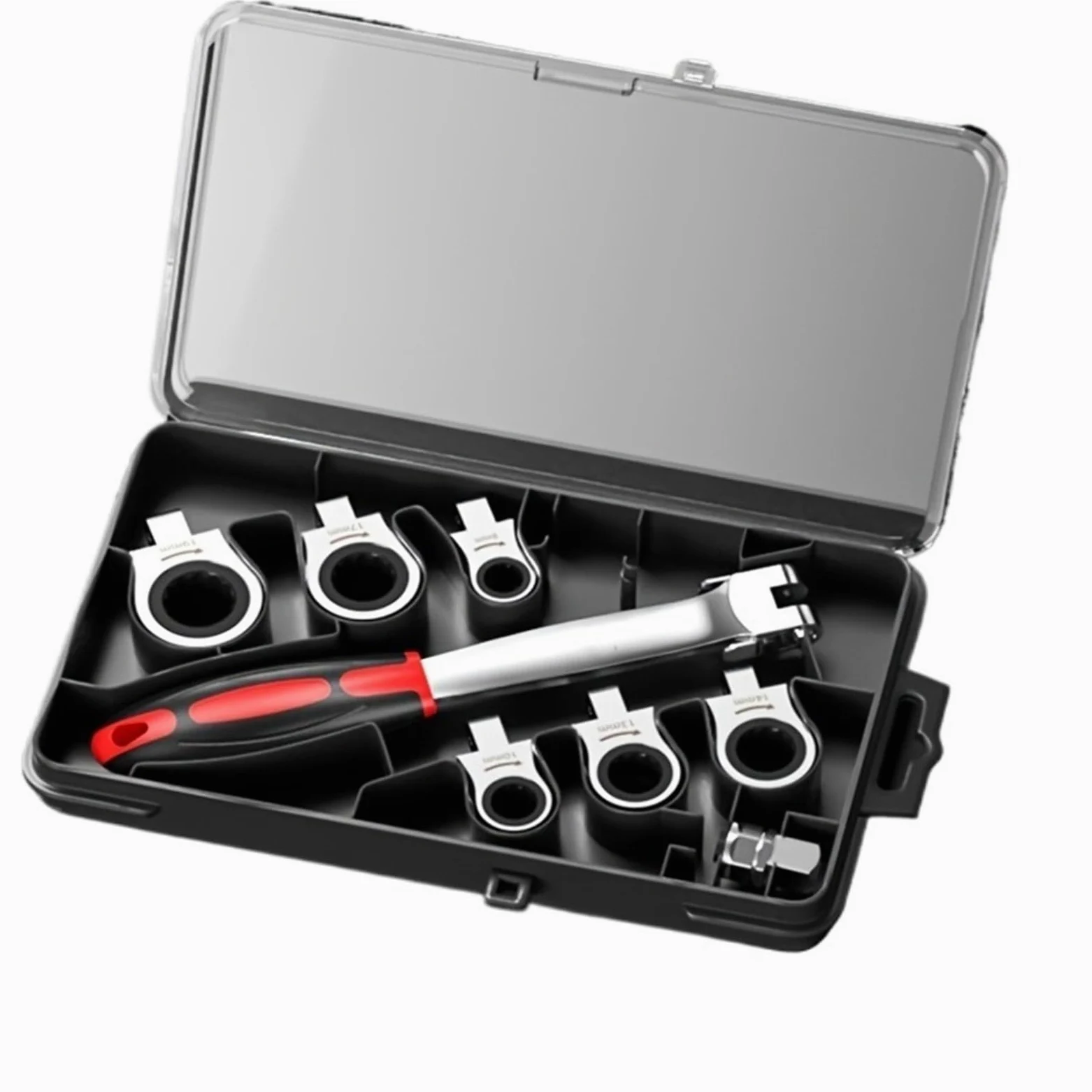 Telescopic Ratchet Przenośny zestaw 8/13 części z potrząsającą głowicą Wymienne klucze grzechotkowe głowice, do naprawy samochodu klucz dynamometryczny(8pcs-HTBS)