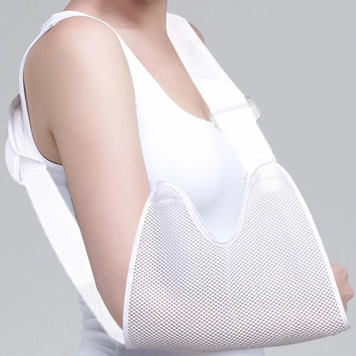 Oddychające ramię Sling, ramion, ramion, ramion, unieruchomienie ramion i ramion, Cool Mesh, na ramiona, urazy łokci, złamane ramiona, z regulowanymi paskami, kiuiom
