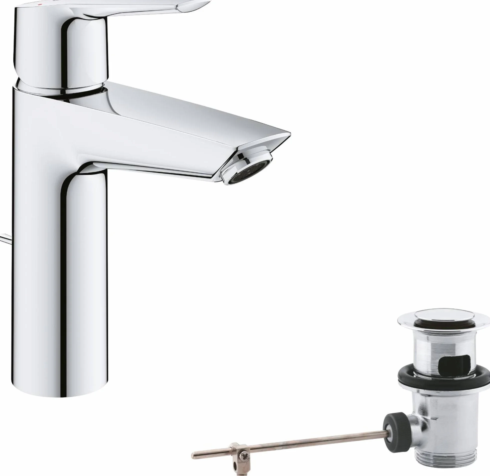 GROHE QUICKFIX Start bateria umywalkowa jednouchwytowa chrom oszczędność wody rozmiar M szybkie mocowanie