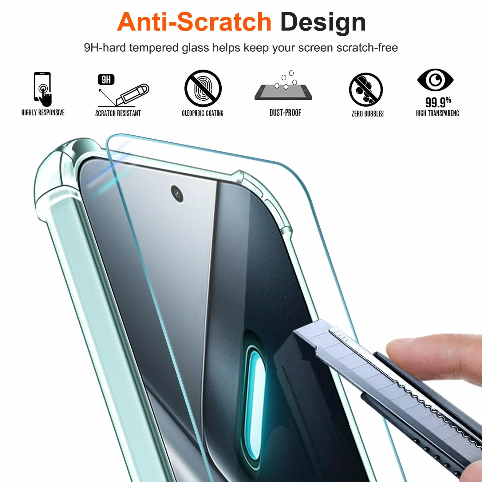 iVoler Etui 3 w 1 do Xiaomi Poco X8 Pro 5G z 2 sztukami szkła hartowanego, odporna na wstrząsy przezroczysta obudowa odporna na zarysowania, cienka miękka silikonowa obudowa ochronna TPU