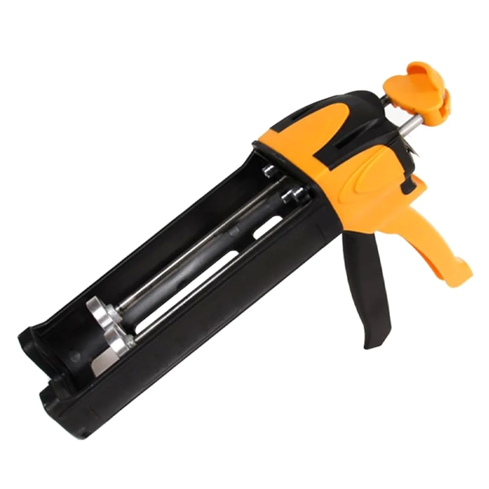 Pistolet do uszczelniania uszczelniaczy, 400 ml 13,5 Fl Oz zestaw pistoletów silikonowych pistolety metalowe podwójny pistolet epoksydowy bezkapiący aplikator aplikator mastyksu do wkładów