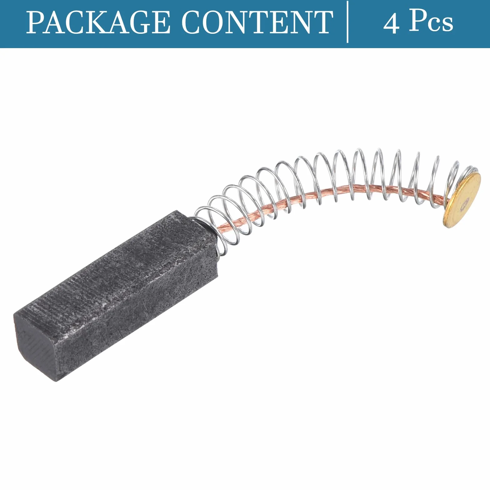 QUARKZMAN Zapasowa szczotka węglowa 6 mm x 6 mm x 20 mm, 4 sztuki szczotki węglowej silnika do elektronarzędzi