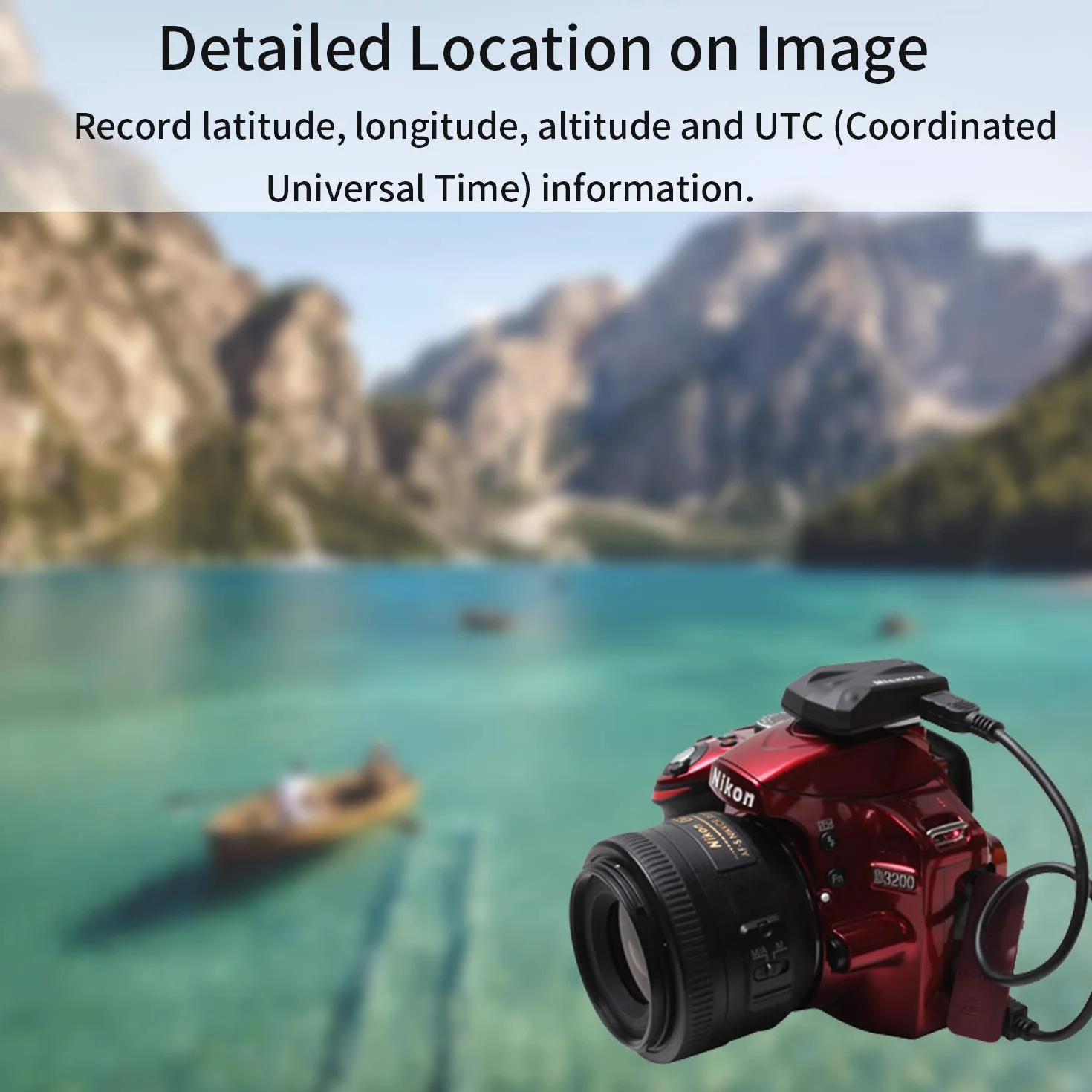 Micnova GPS-N Plus Odbiornik GPS Nawigacja Geotagowanie do Nikon D800 D3200 D3300 D90 D7100 D5200 D4 D600 D5100 D7000 D300 D300S