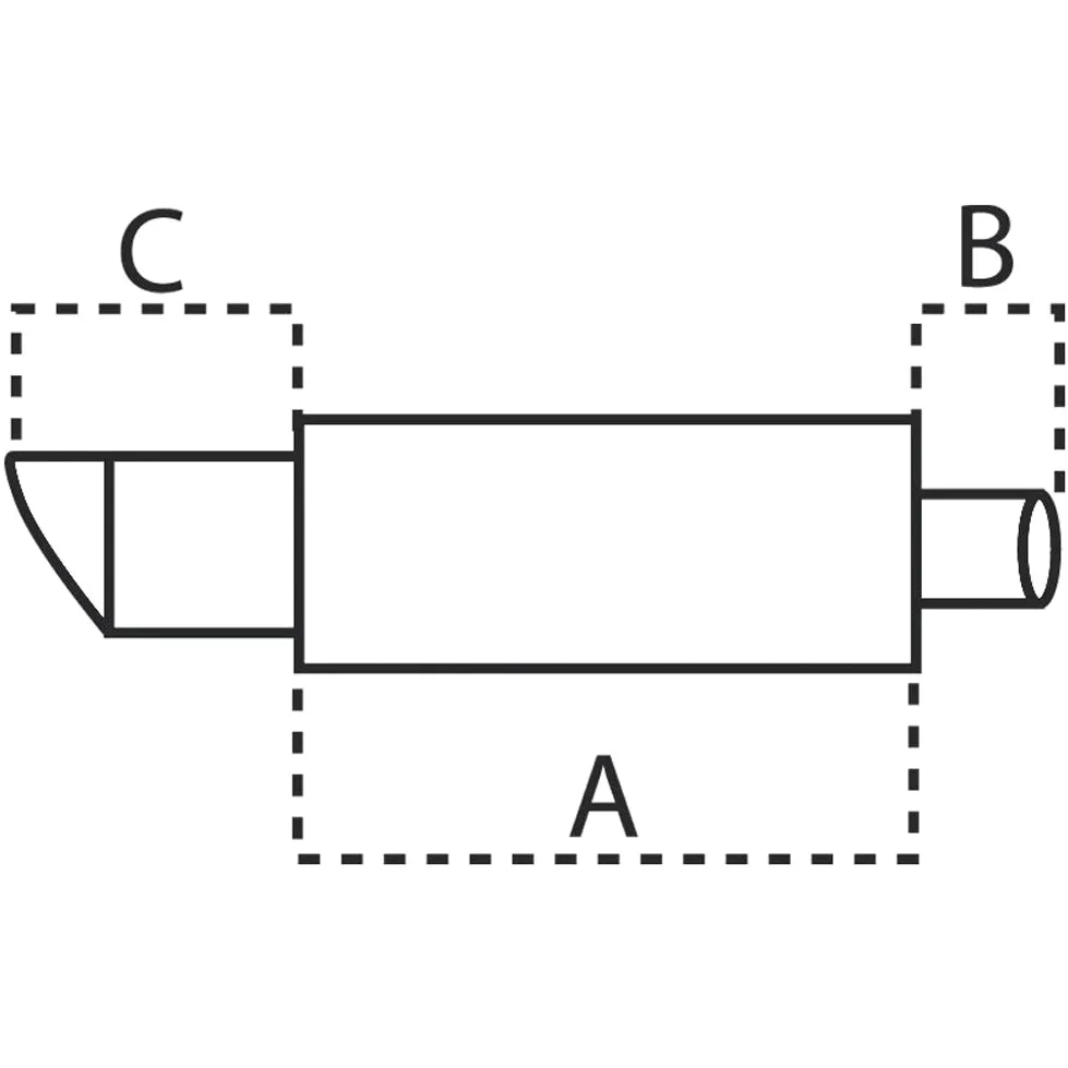 AUTO-STYLE Stalowa sportowa rura wydechowa uniwersalna - 1 x 102 mm okrągła - przyłącze 63,5 mm
