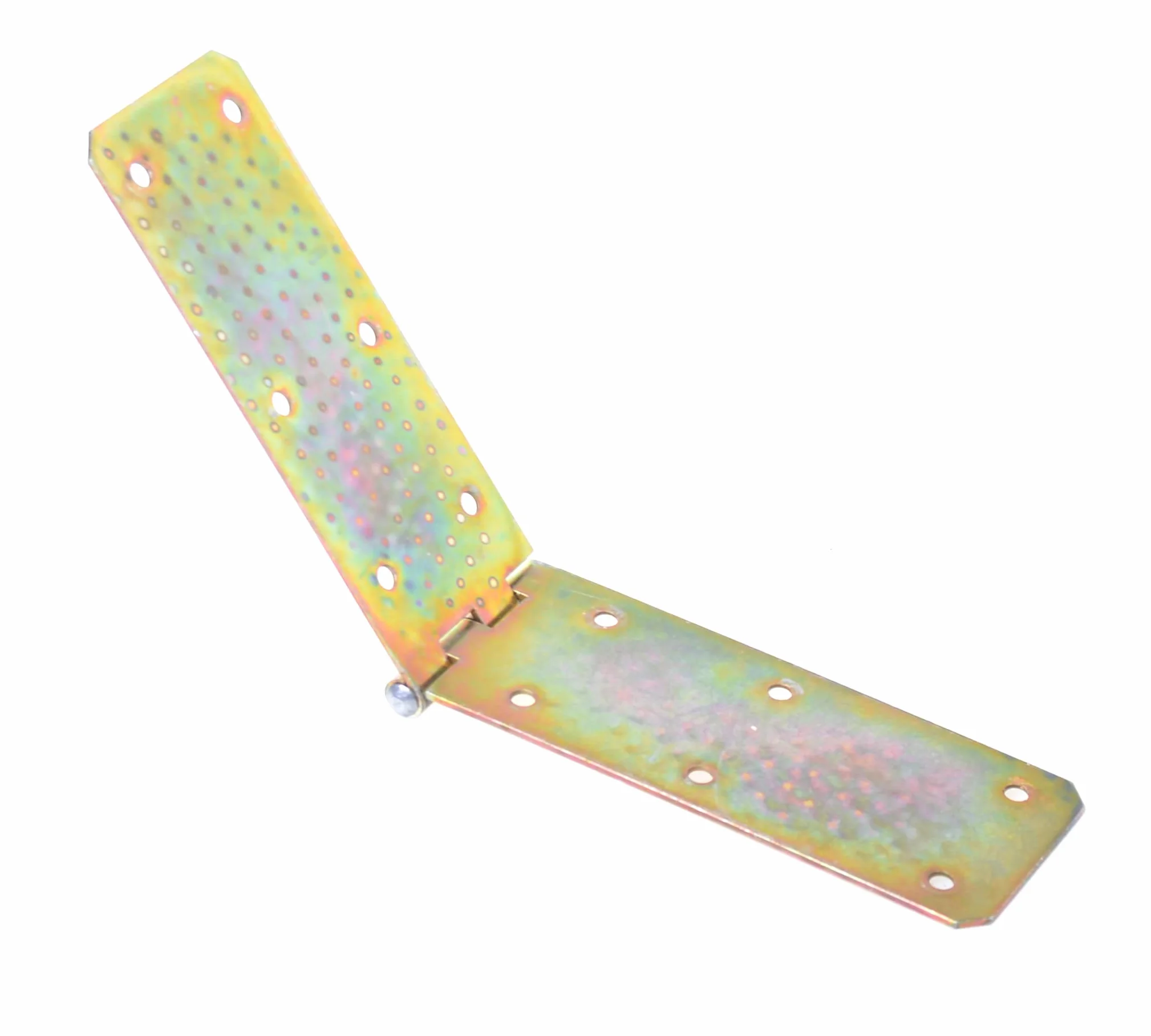 Zawiasy taśma skrzyniowa zestaw 10 sztuk obrusów zwiniętych 300 x 60 x 1,5 mm stal ocynkowana złoto