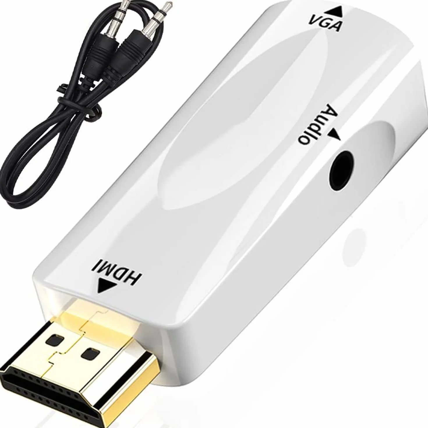 Retoo Adapter HDMI na VGA 1080P 60Hz konwerter z audio