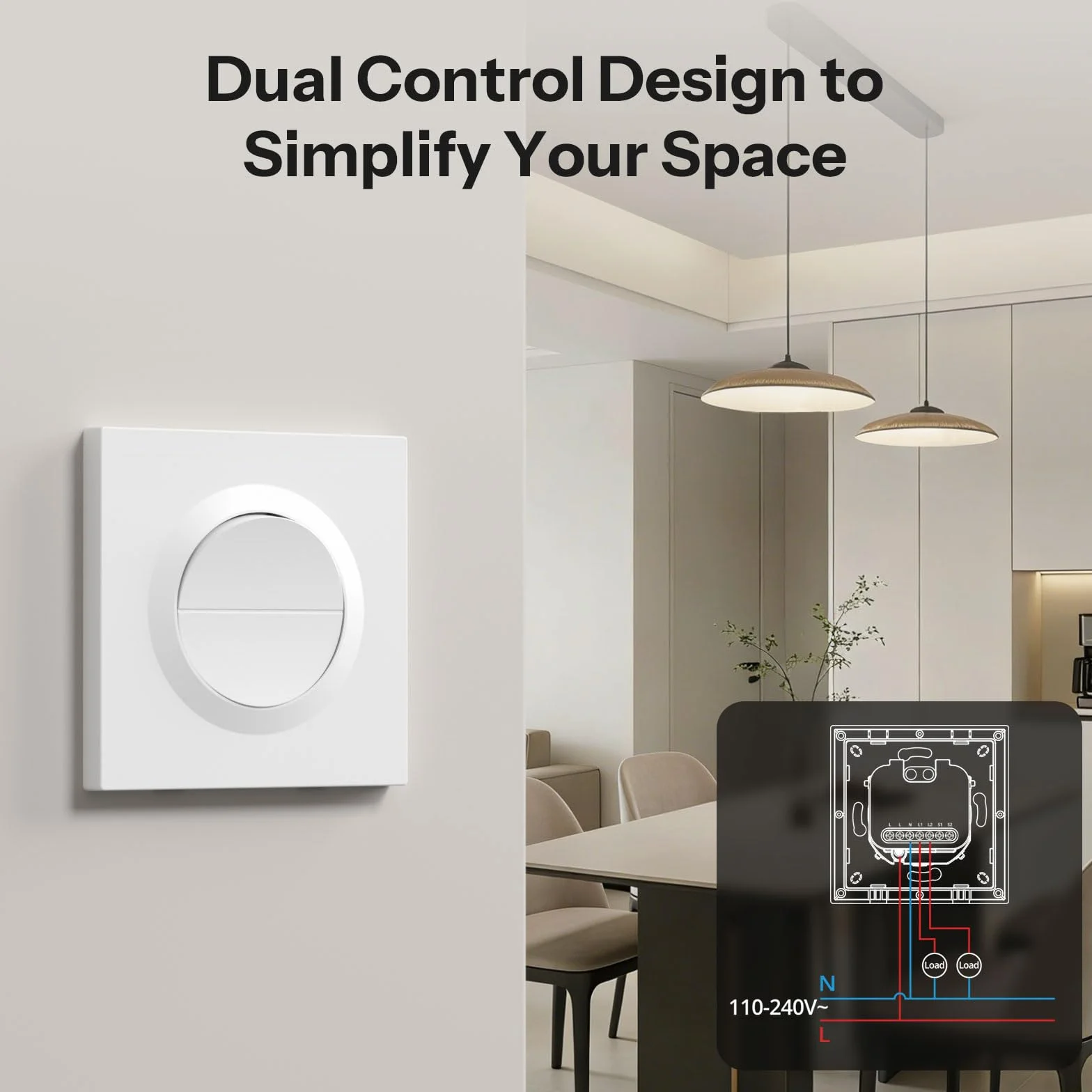 SONOFF Fusion, Orb-ZBW2(MINI-ZB2GS-E), Zigbee Inteligentny Łącznik Światła, 2-obwodowy, Wi-Fi 2.4GHz, Zdalne i Głosowe Sterowanie, Kompatybilny z Siri/Alexa, 10A/obwód, 16A/suma