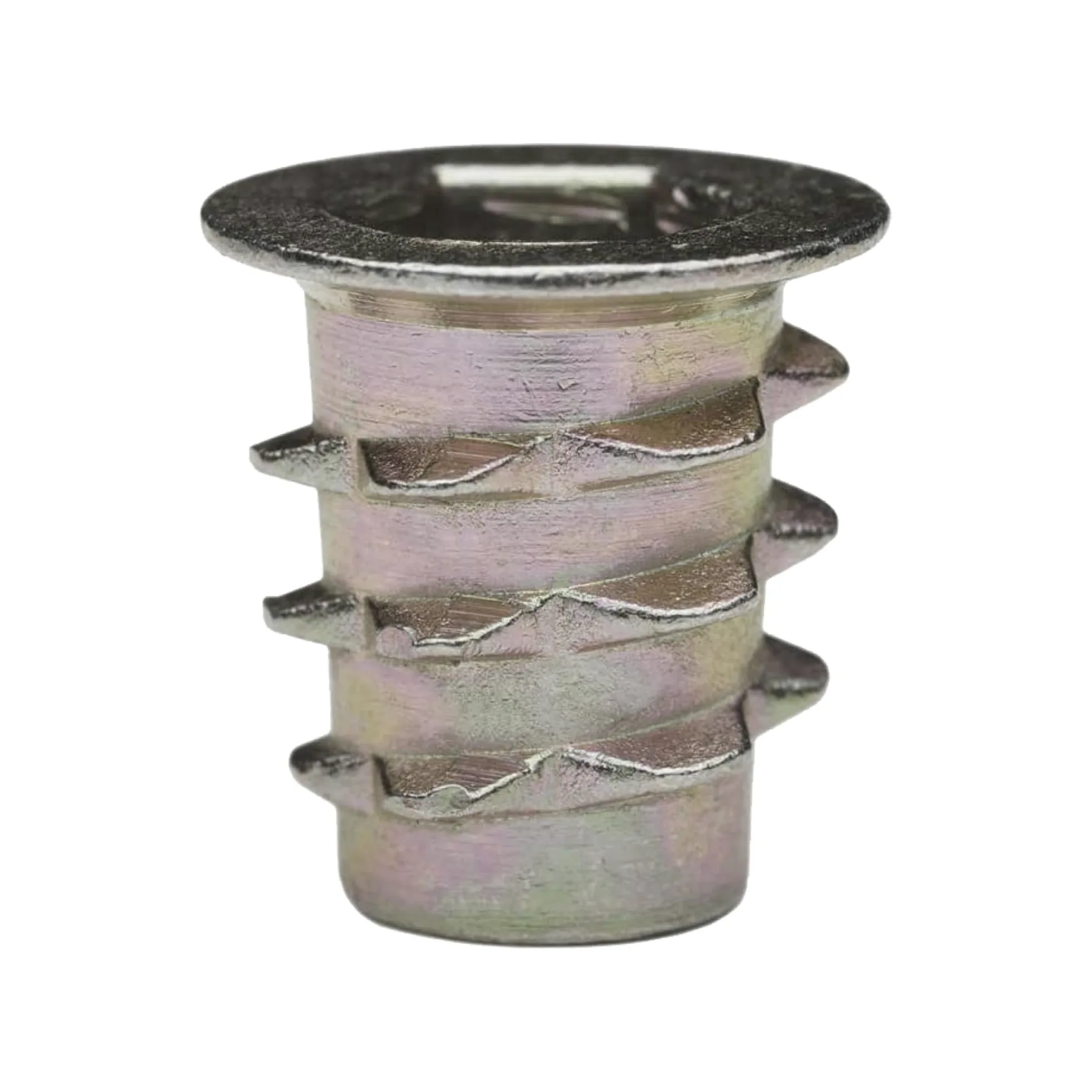 E-Z Lok Wstawka gwintowana, cynk, sześciokątna flanged, 1/10,2 cm -20 wątków wewnętrznych, długość 13 mm (zestaw 100)
