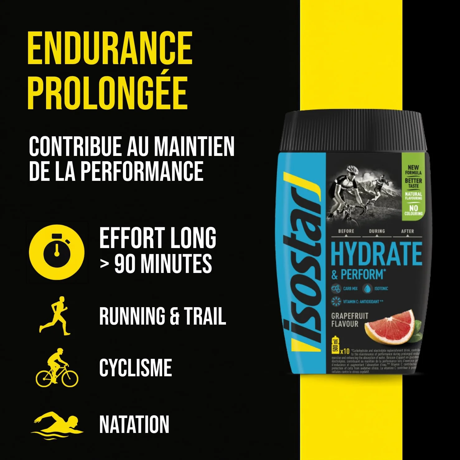 Isostar Hydrate & Perform – 400 g izotonicznego napoju elektrolitycznego – roztwór elektrolityczny wspierający sportową wydajność – grejpfrut