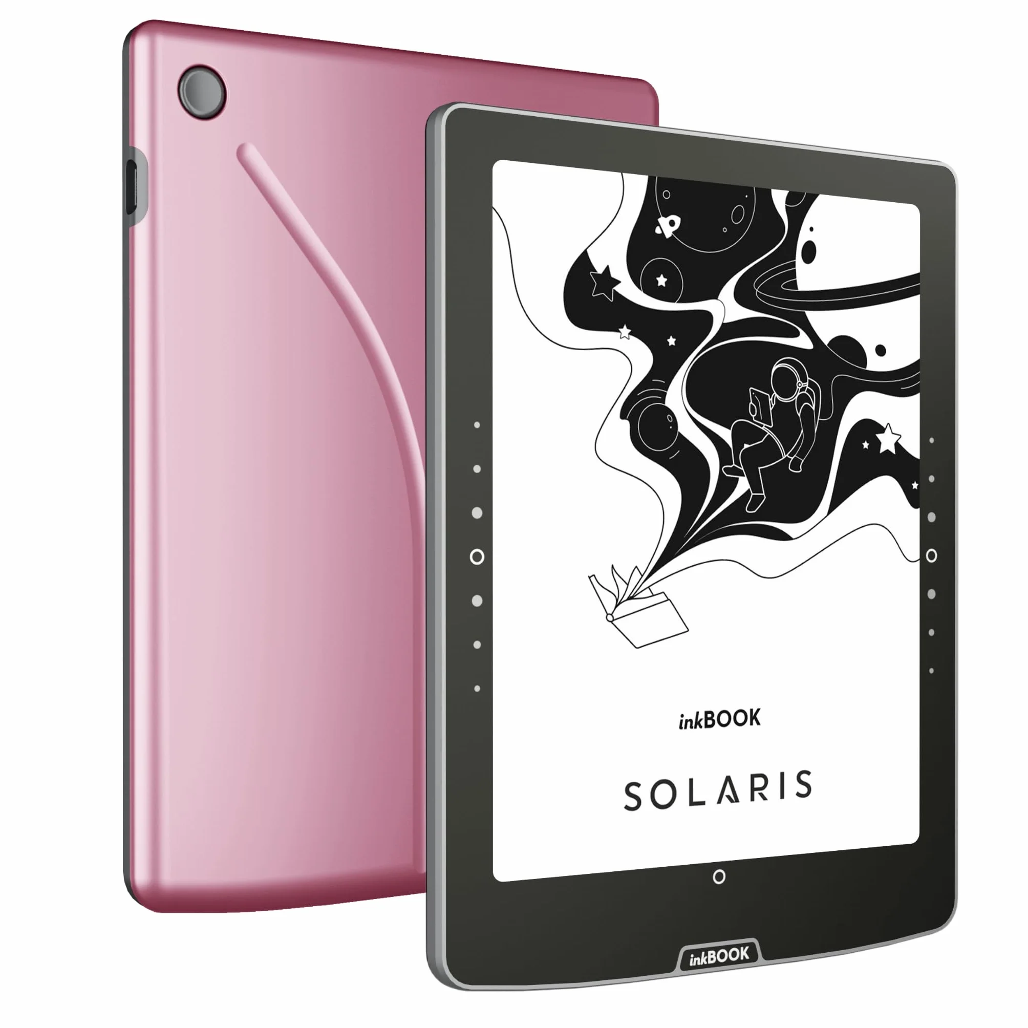 inkBOOK Solaris Pink | 6” czytnik ebooków | podświetlany ekran | aplikacje Kindle, Legimi, Empik Go Wattpad | audiobooki i TTS | bez reklam | polskie menu |