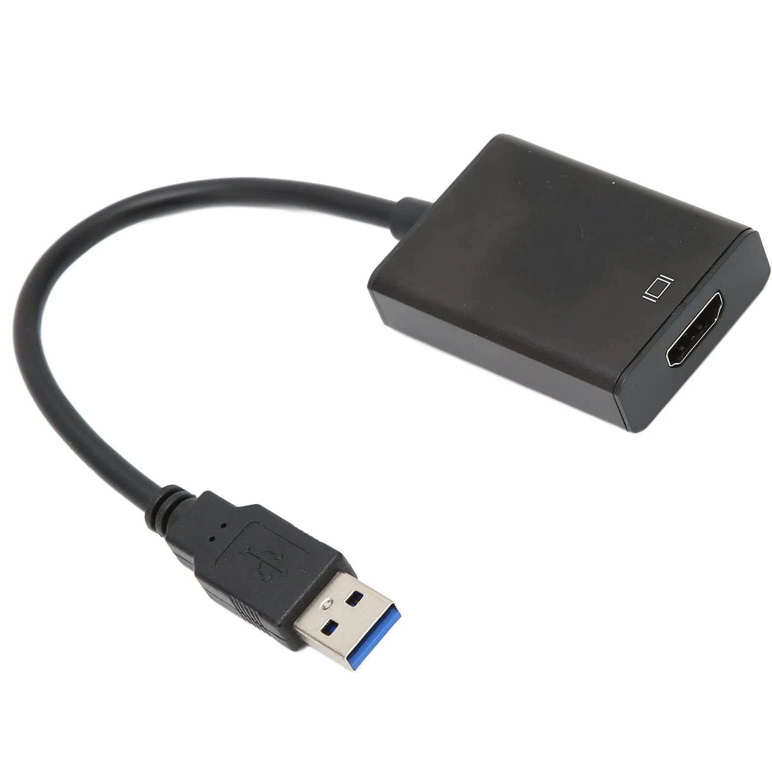 Adapter USB3.0 na HDMI, Interfejs Multimedialny USB3.0 na Wysokiej Rozdzielczości Męski na żeński do Uniwersalnych Komputerów Stacjonarnych i Notebooków