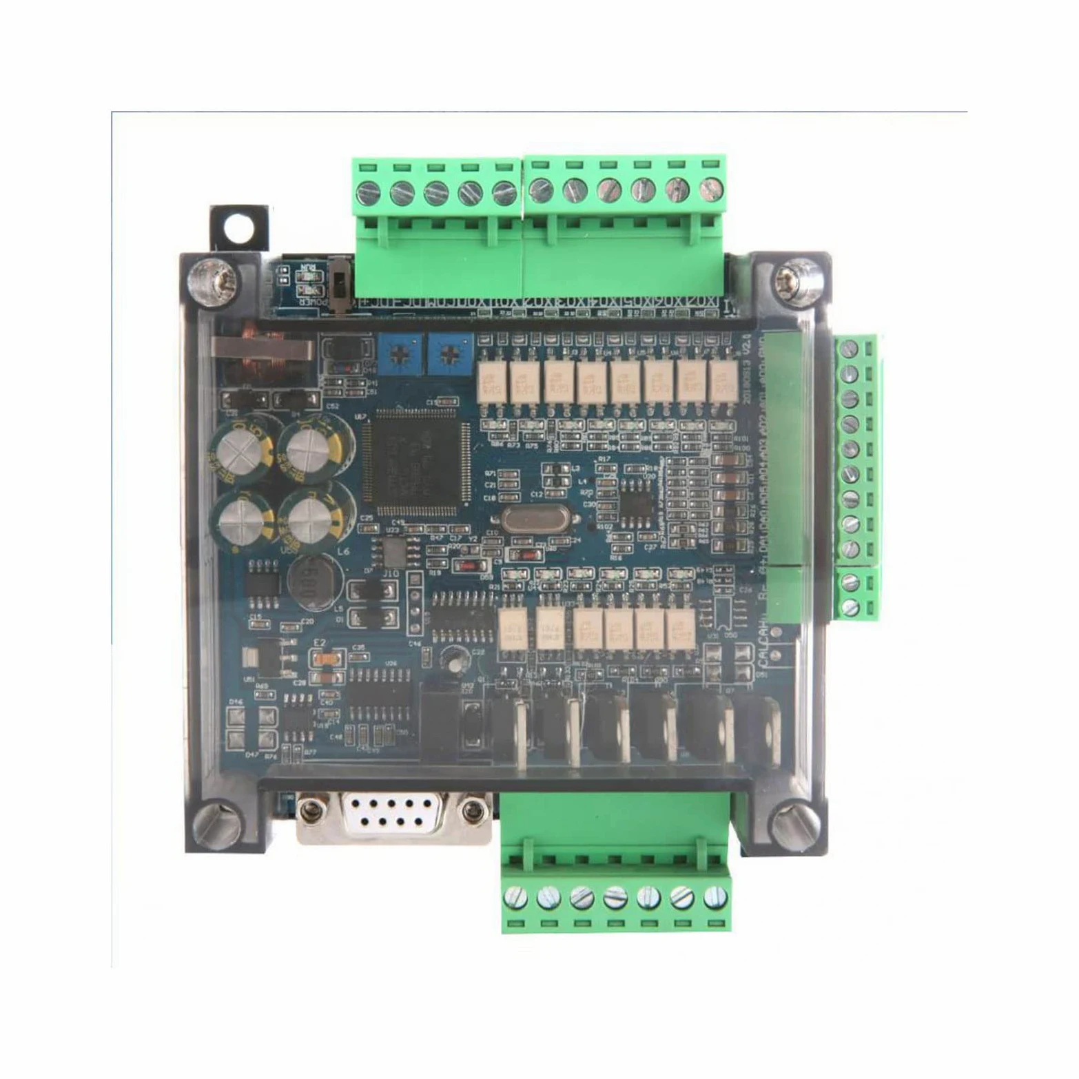 Programowalny sterownik logiczny PLC Przemysłowa płytka sterująca analogowa 6AD 2DA 24V 1A z powłoką i sterownikiem PLC RS485
