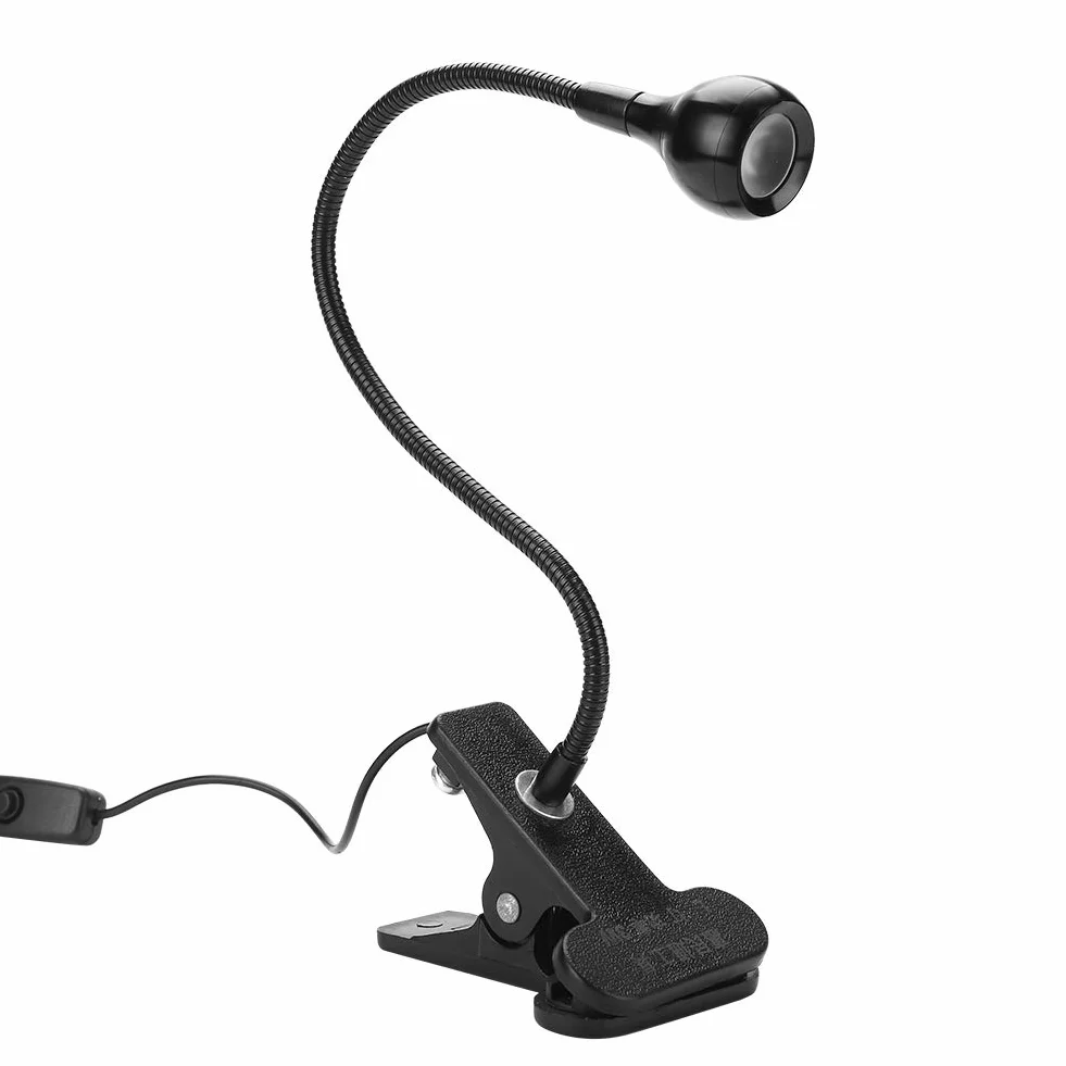 Lampa utwardzana klejem UV, zasilana przez USB, plug & play, 3 W, lampa UV LED, fioletowe światło, do naprawy narzędzi naprawczych do telefonów komórkowych, z klipsem i włącznikiem