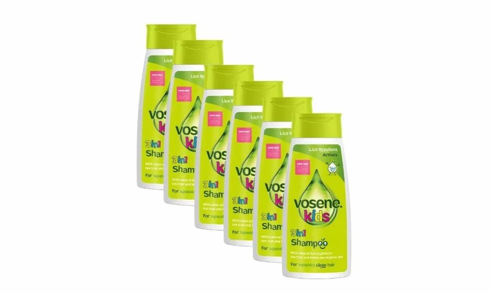 Vosene Odstraszacz wszy dla dzieci 3 w 1 szampon 6 szt