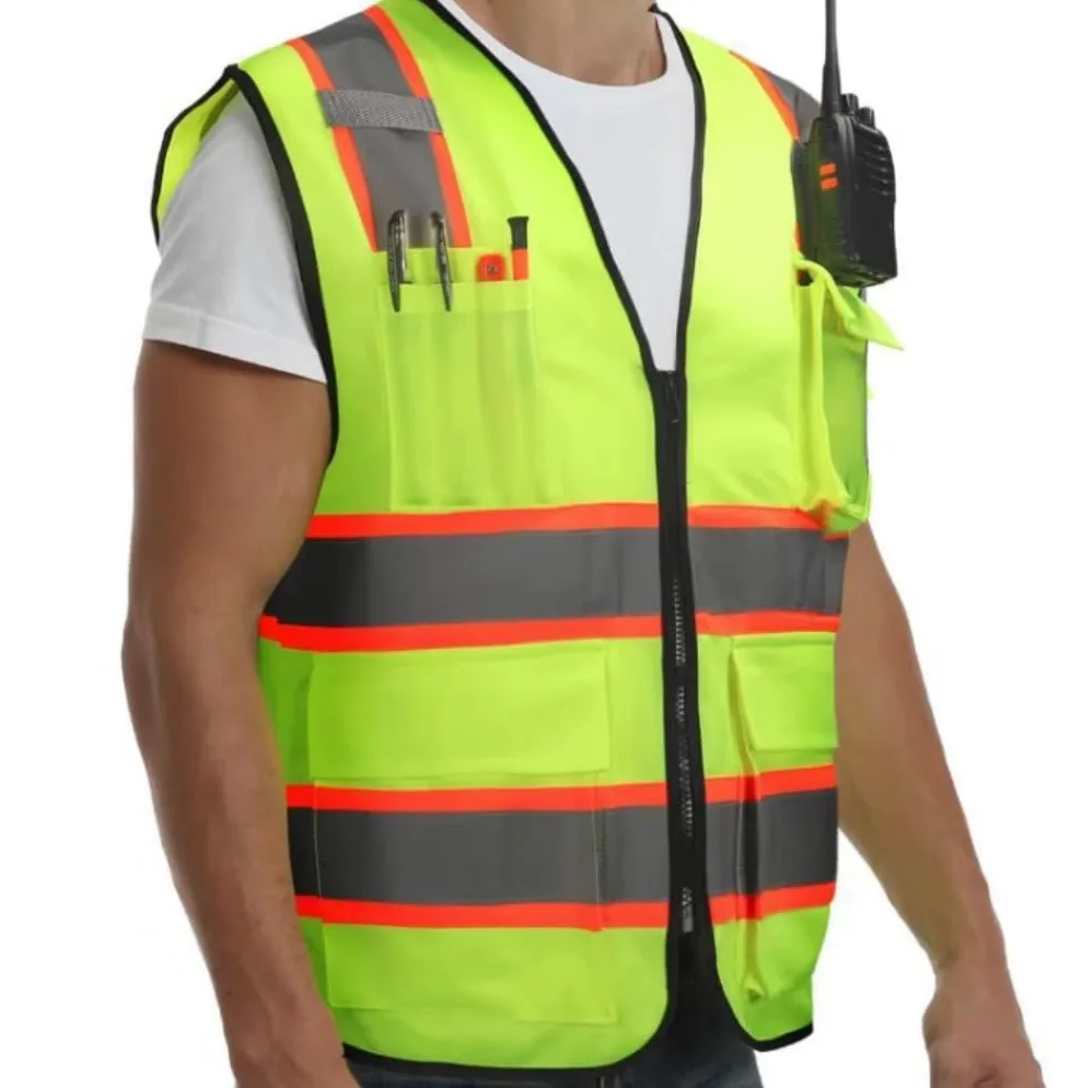 Kamizelka odblaskowa, Kamizelki odblaskowe, kamizelki Męskie i damskie Ruch drogowy Praca na świeżym powietrzu Wielokolorowy(Unique Colour)