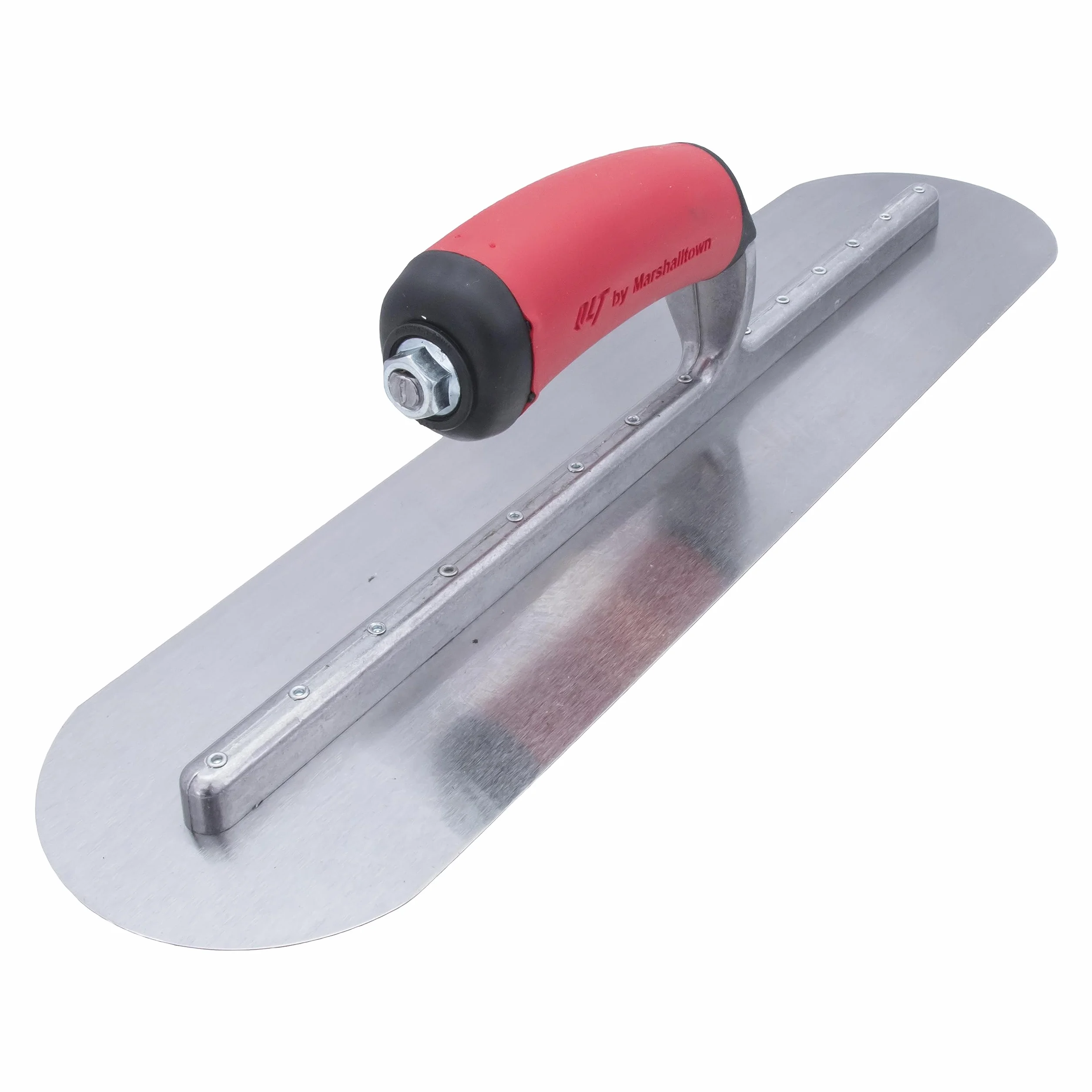 Paca marshalltown całkowicie zaokrąglona z rękojeścią Softgrip wykonaną ze stali, narzędzie dla tynkarzy, wymiary pacy: 457x102 mm