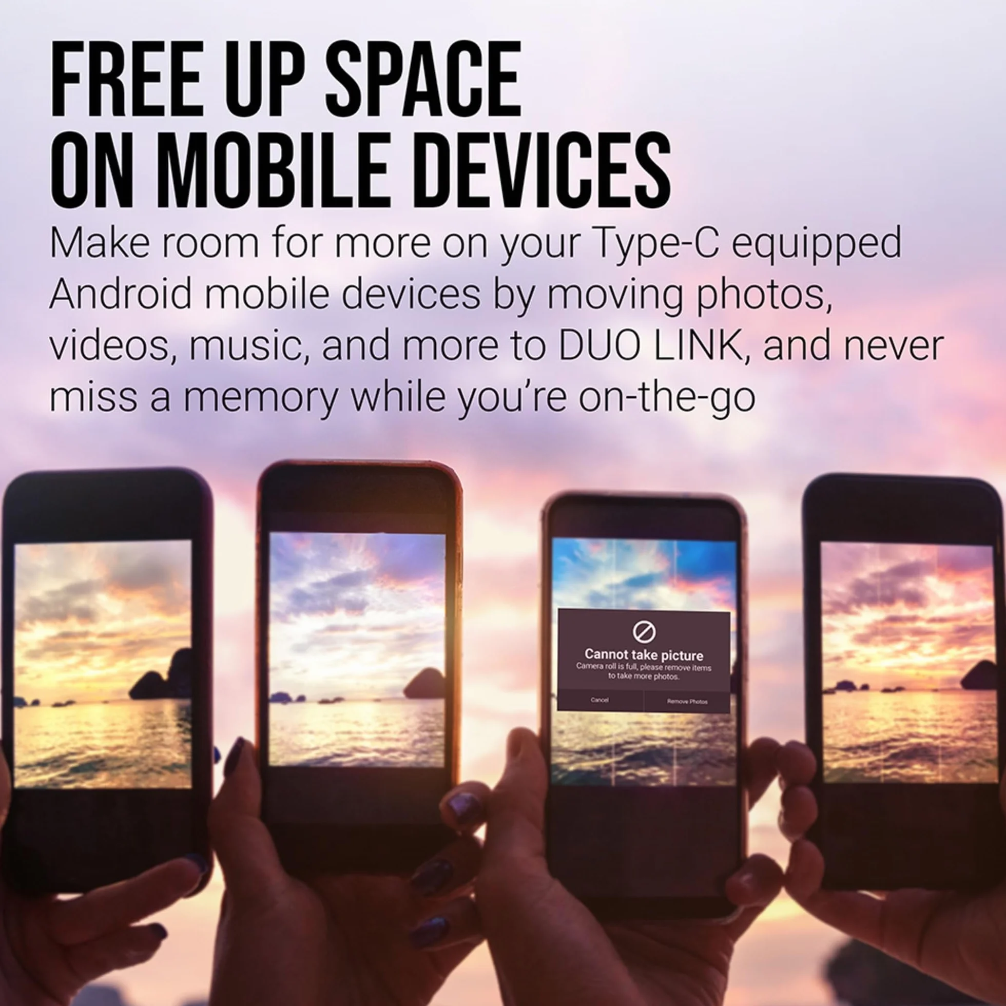 PNY 64 GB Duo Link USB 3.2 typu C podwójny dysk flash do urządzeń z systemem Android i komputerów, zewnętrzna mobilna pamięć do zdjęć, filmów i innych urządzeń - 200 MB/s