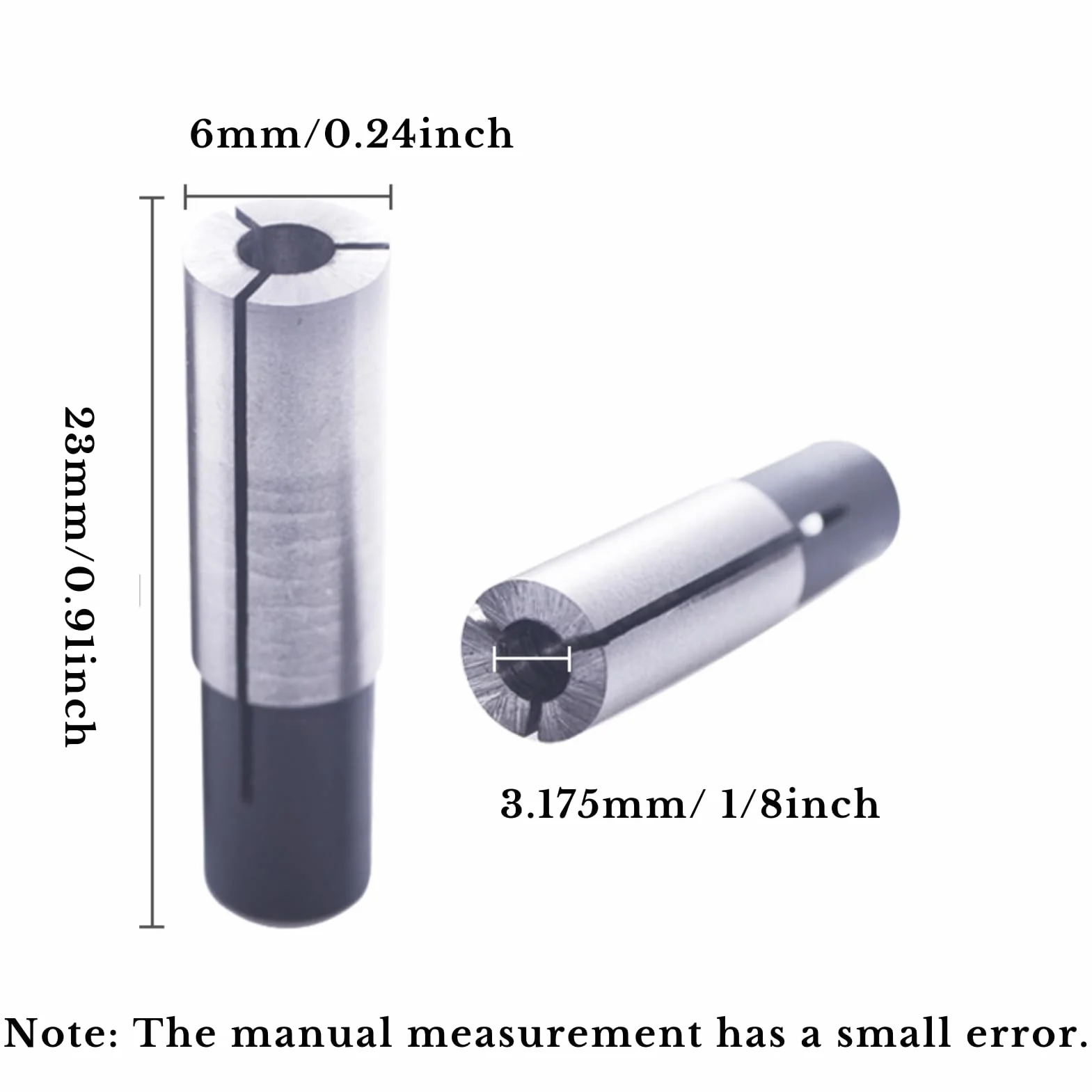 6mm do 3.175mm Dokładność Adapter Reduktor Tuleja Grawerowanie Bit CNC Router Narzędzie Adapter do Collet