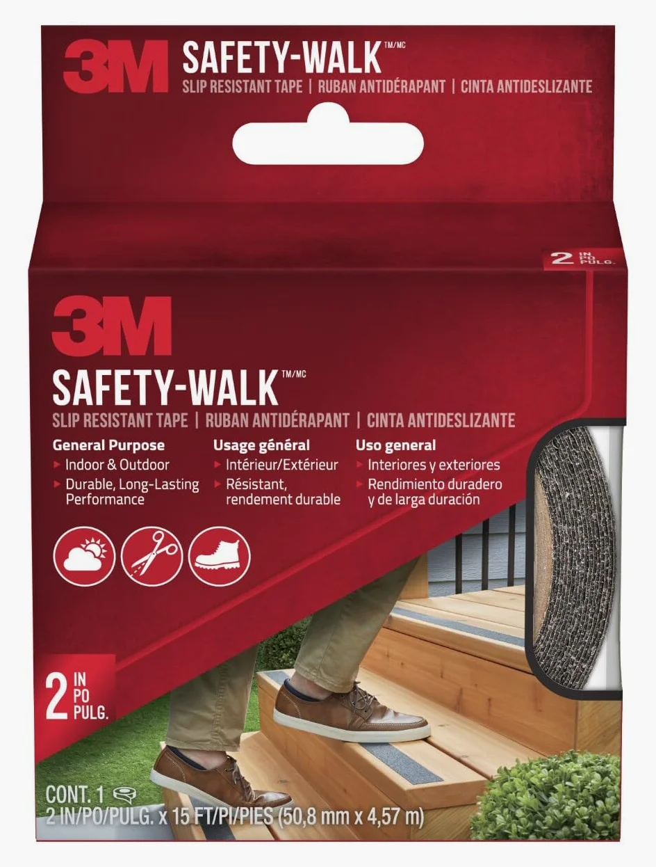 Step & Ladder Anti-Slip Tread, Black, 2 x 180-In. Roll -610B-R2X180