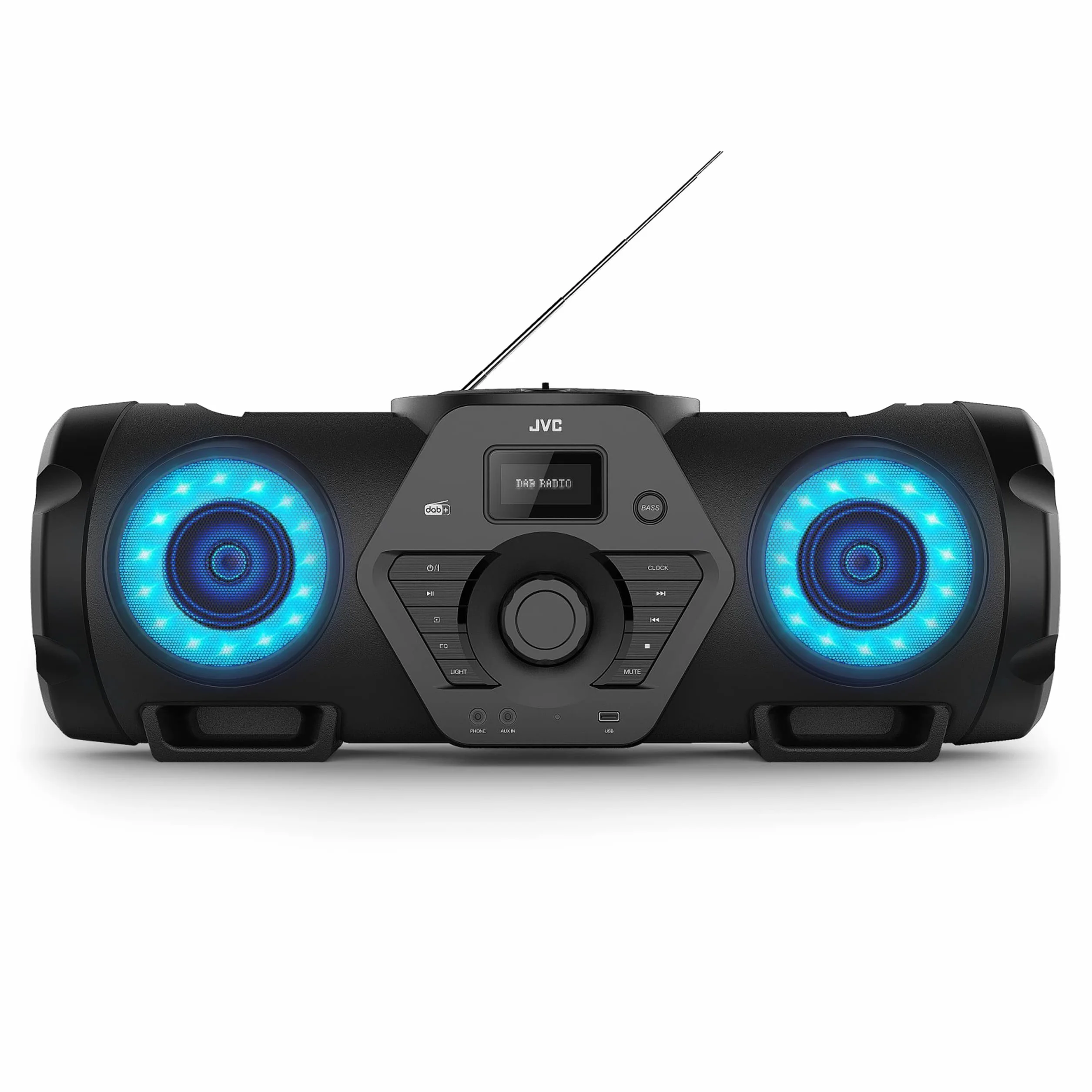 JVC RV-NB300DAB Boombox DAB Bluetooth USB CD Czarny
