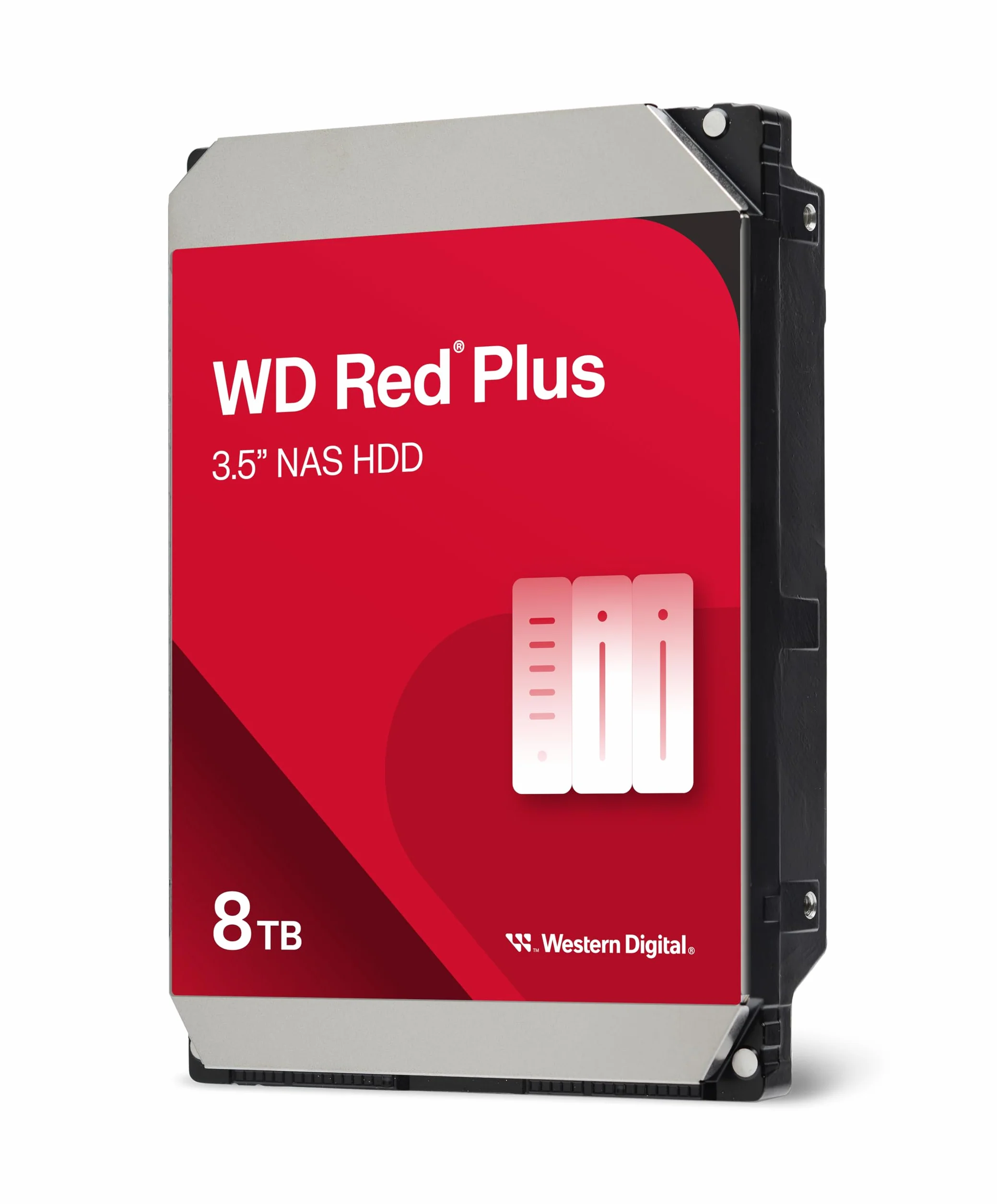 WD Red Plus 8TB NAS 3.5" wewnętrzny dysk twardy 5400 obr/min SATA 6 Gb/s CMR 256 MB cache