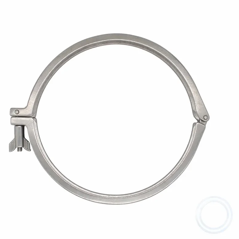 304 SUS Tri Clamp Opaska sanitarna z pojedynczym sworzniem i uszczelką(167mm)