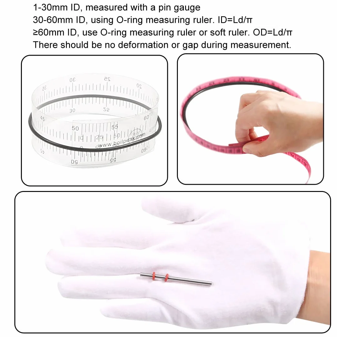 sourcing map 10 szt. Metryczne pierścienie z kauczuku nitrylowego O-ring uszczelka 33 mm AD 29 mm ID 2 mm szerokość