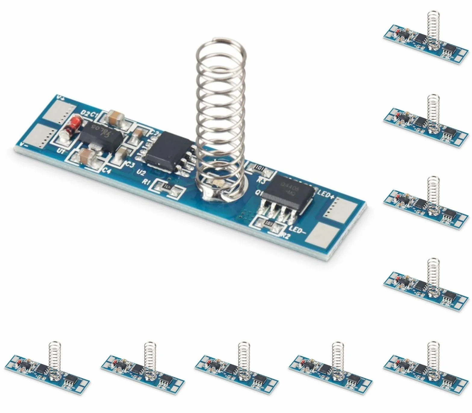 Ściemniacz Dotykowy LED do Profilu Aluminiowego, Z Pamięcią Nawet Po Zatrzymaniu, 12V 24V 4A, Rozmiar 40X10X2mm (10)
