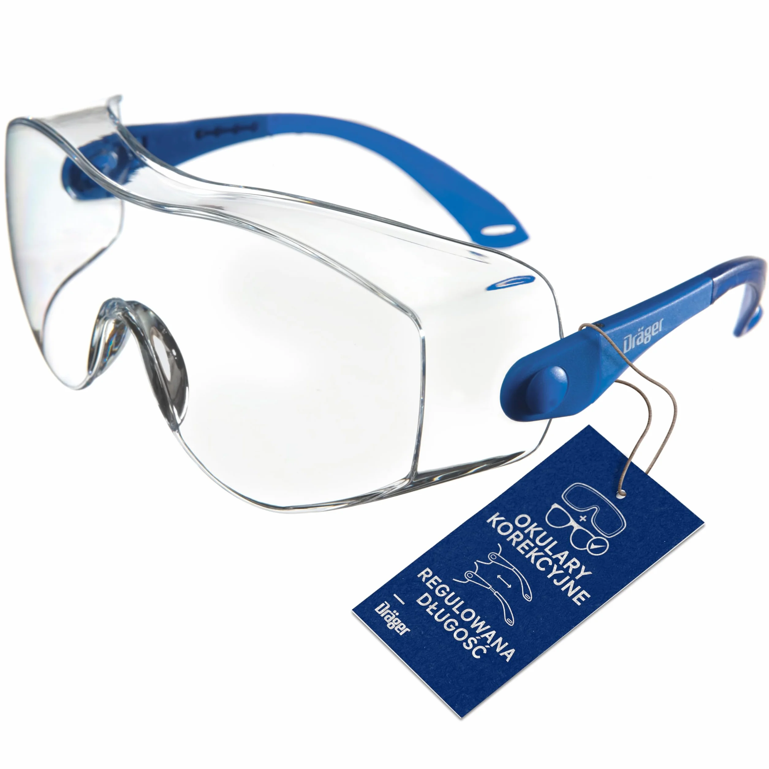 Dräger X-pect 8120 okulary ochronne - 10 sztuk | Odporne na zarysowania - Do budowy, warsztatu i majsterkowania
