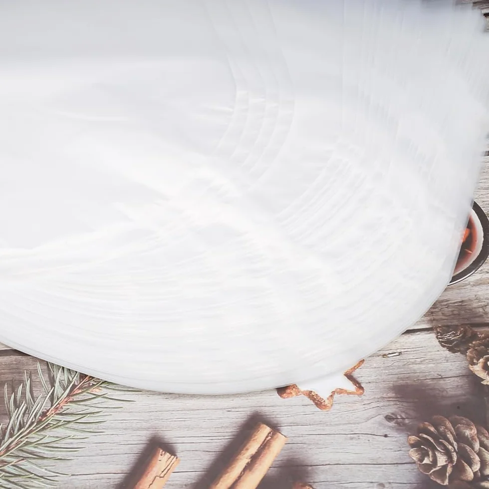 50 sztuk okładek wewnętrznych na płyty gramofonowe, 30 cm, zaokrąglenia, półprzezroczyste, antystatyczne, winylowe, optymalna ochrona płyt gramofonowych o przekątnej 12 cali