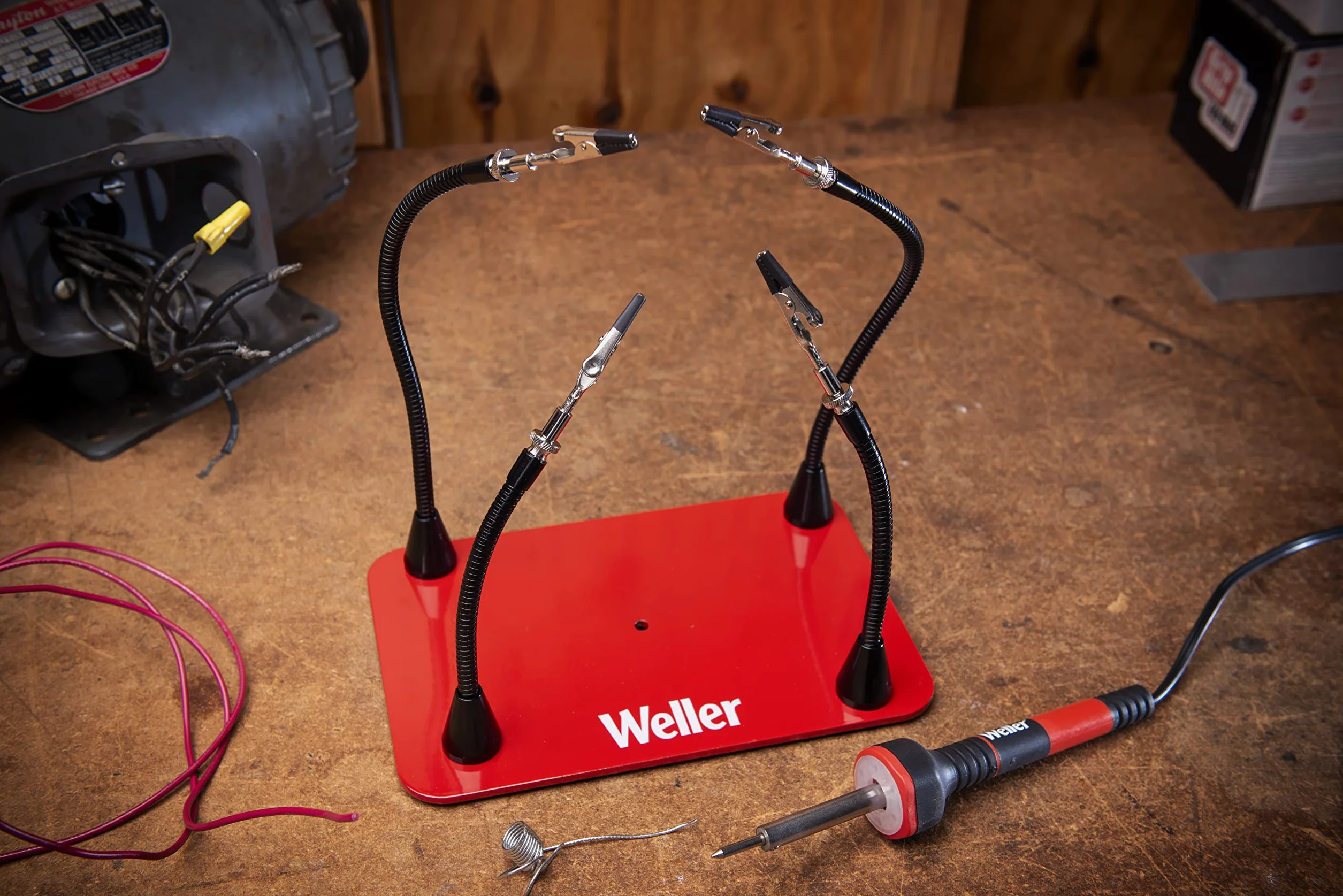 Weller WLACCHHM-02EU Pomóż dłoniom z 4 ruchomymi i regulowanymi magnetycznymi ramionami do wielu konfiguracji