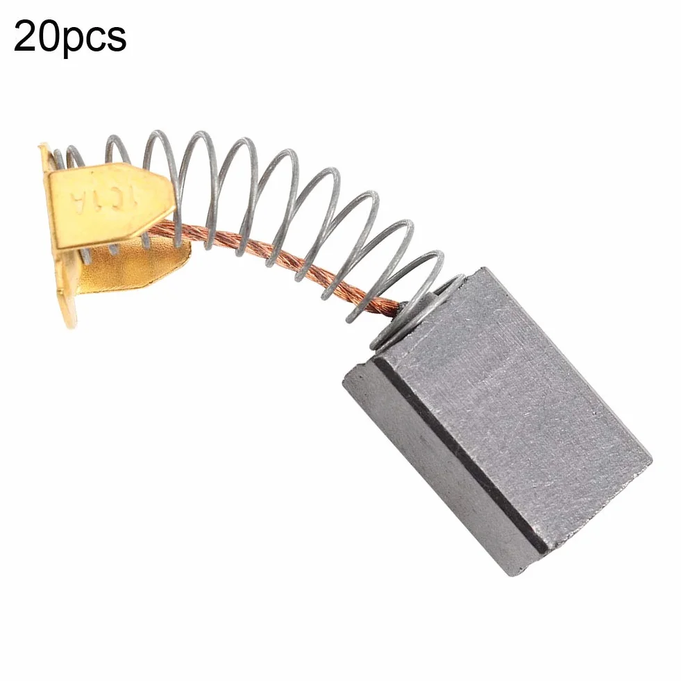 20 sztuk szczotek węglowych 6mm x 10mm x 15mm do silników elektrycznych ogólnego zastosowania