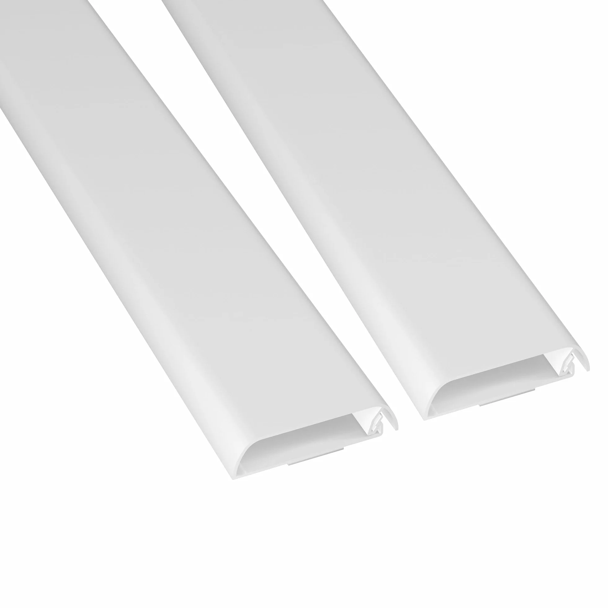 D-Line Maskownica Kabli TV, Ukrywa Kable na Ścianie, Samoprzylepna Osłona Przewodów, Bezszwowy Niskoprofilowy Design – 2x 60 mm (S) x 15 mm (W) x 40 cm Długości – Biały