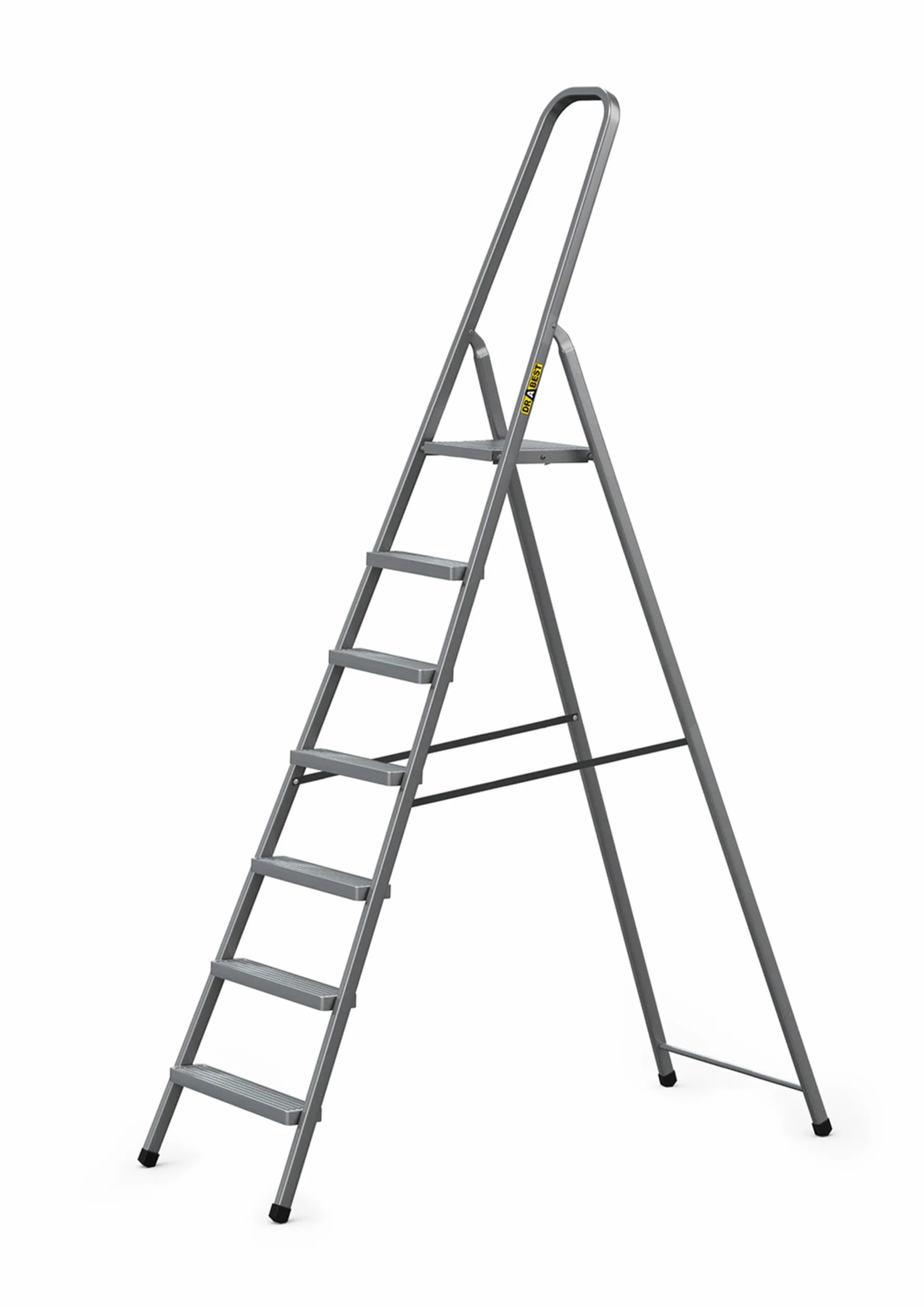 Drabina stalowa domowa 7 stopniowa udźwig 125 kg DRABEST