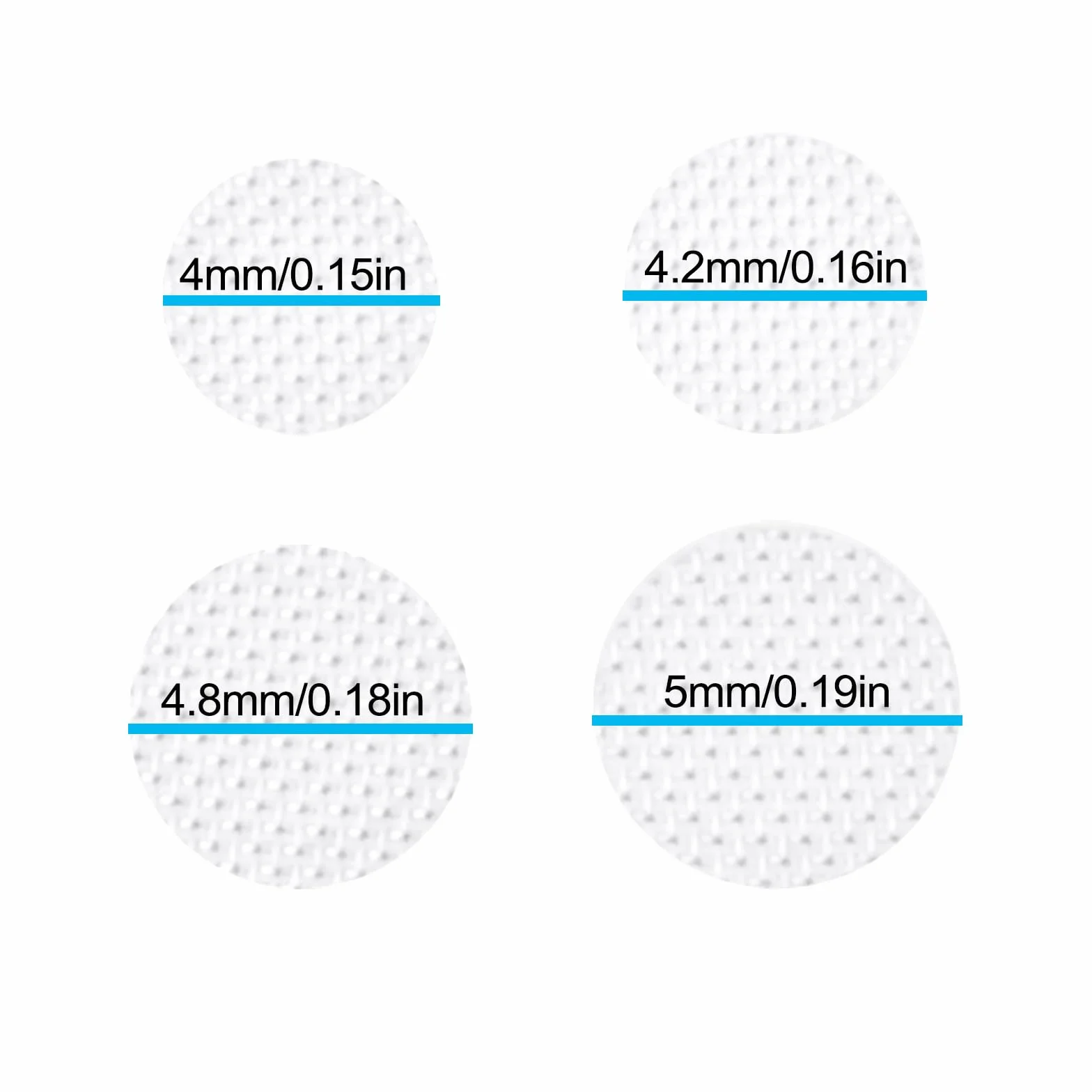 ECSiNG 40 szt. Filtr do słuchawek Ochrona przed kurzem Siatka Akcesoria do słuchawek 4,0 mm 4,2 mm 4,8 mm 5 mm Nadaje się do mikrofonu lub głośnika biały