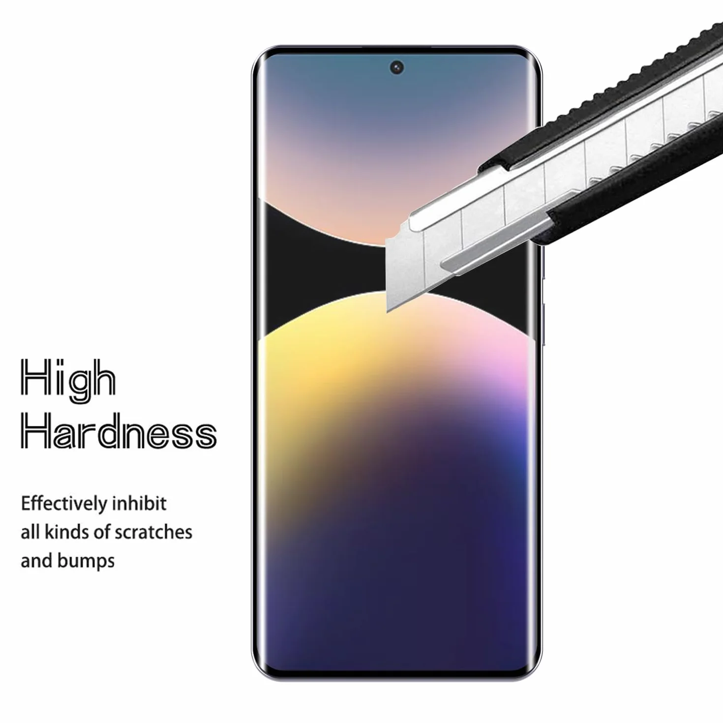AOKUMA Xiaomi Redmi Note 14 Pro 4G / Poco M7 Pro/Poco F5 Pro 5G 3D szkło pancerne 3D, szkło kompatybilne z Redmi Note 14 Pro, wysokiej jakości folia szklana 3D o twardości 9H, 2 sztuki, odporna na