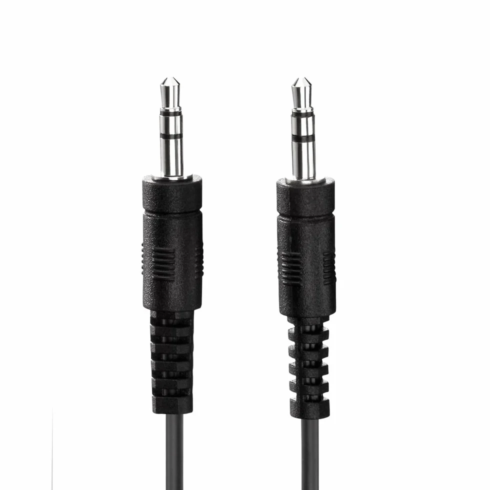 conecto CC50483 kabel jack audio stereo AUX kabel połączeniowy 3,5 mm wtyczka jack 3,5 mm wtyczka jack wtyczka ultraslim design 1,00 m czarny