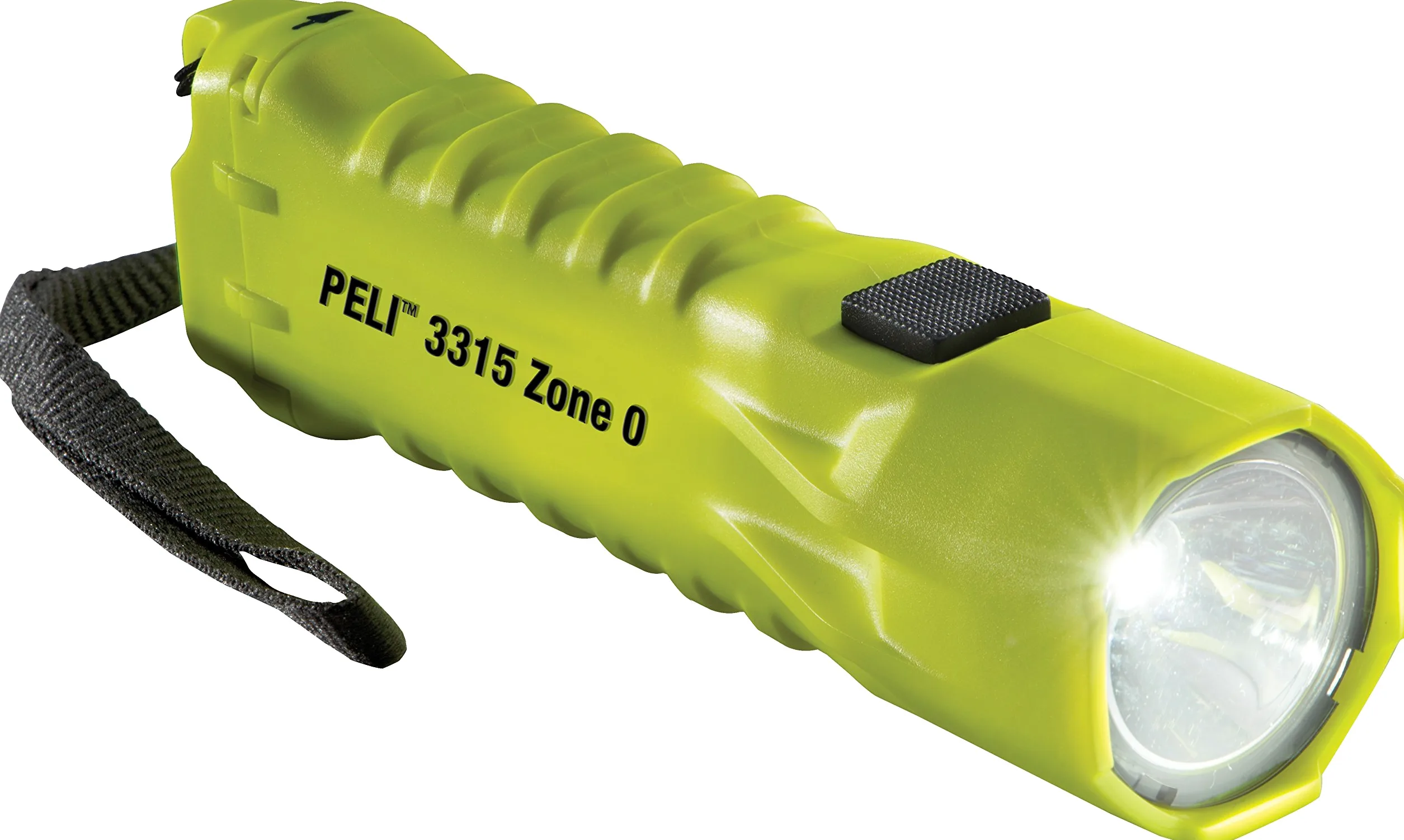 PELI 3315Z0 Kompaktowa latarka awaryjna LED, ATEX dla strefy 0, certyfikat bezpieczeństwa, wodoszczelna i pyłoszczelna (IP67), 138 lumenów, kolor: żółty