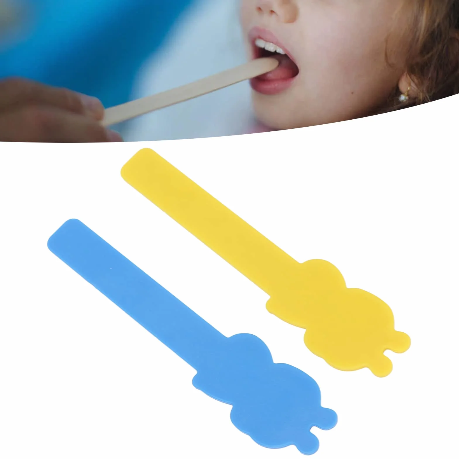 Depresor języka, ANGGREK 2 szt. depresory językowe mix kolorów plastik przenośny język trener mięśni dla dzieci końcówka języka trener narzędzia do treningu mięśni jamy ustnej dla dzieci