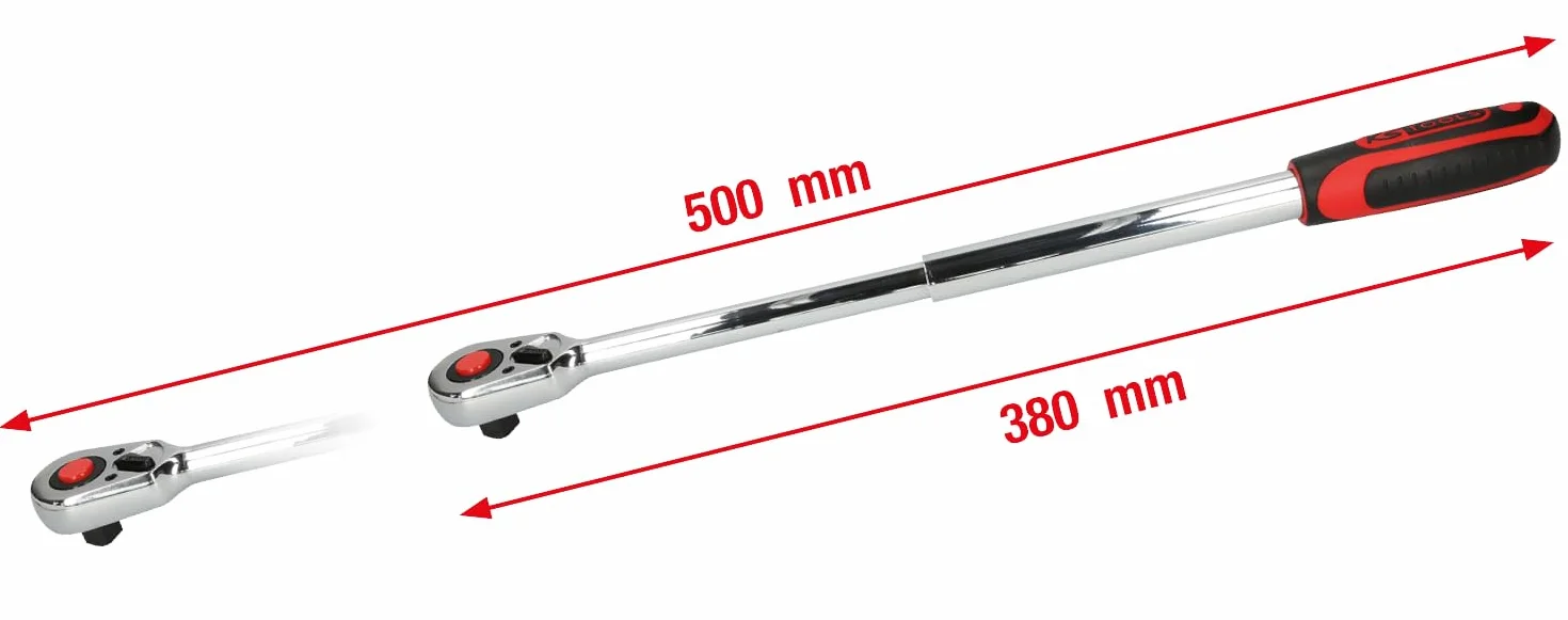KS Tools 918.1270 CHROMEplusTeleskopowe pokretlo przelaczalne 36 zab, 1/2"