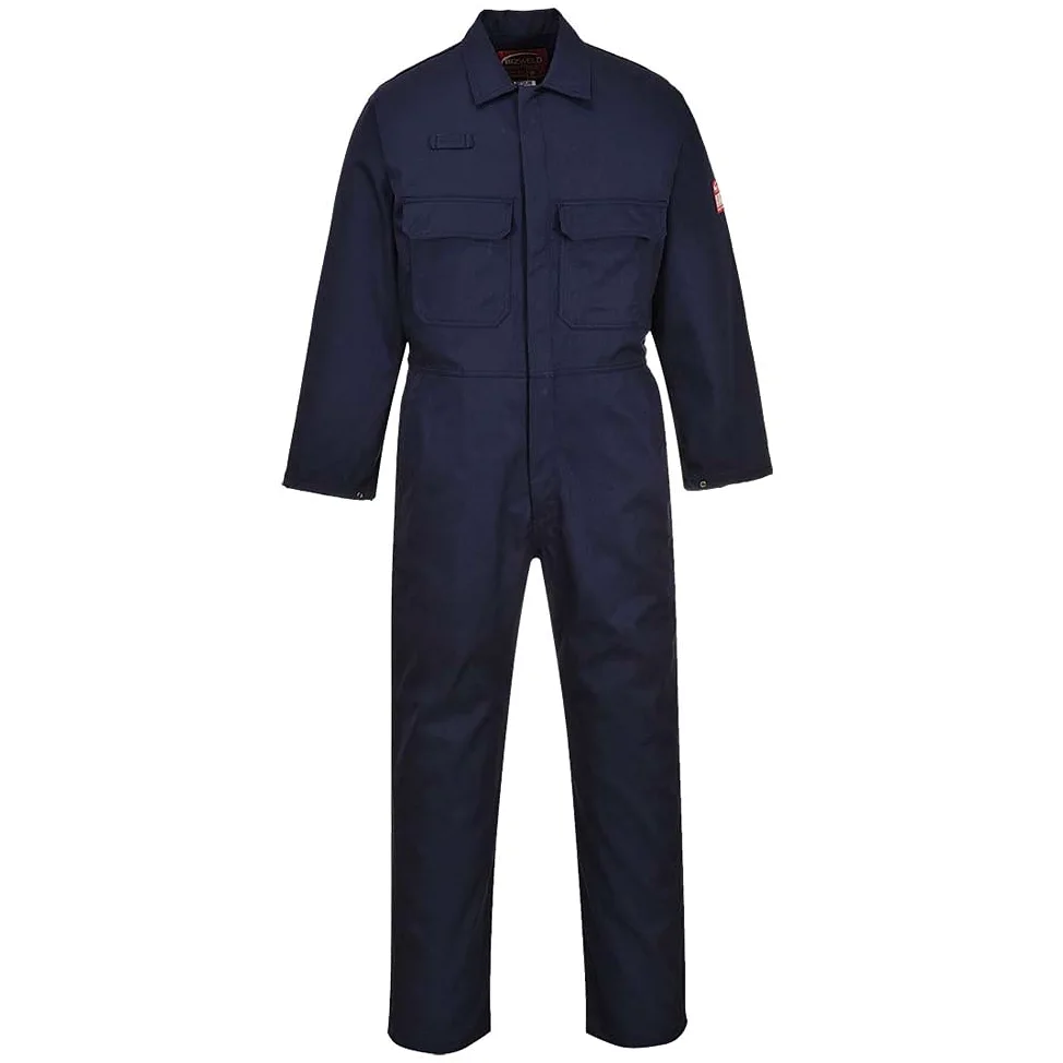 Portwest BIZ1 Bizweld Trudnopalny Kombinezon, Regularny, Rozmiar 2XL, Granatowy