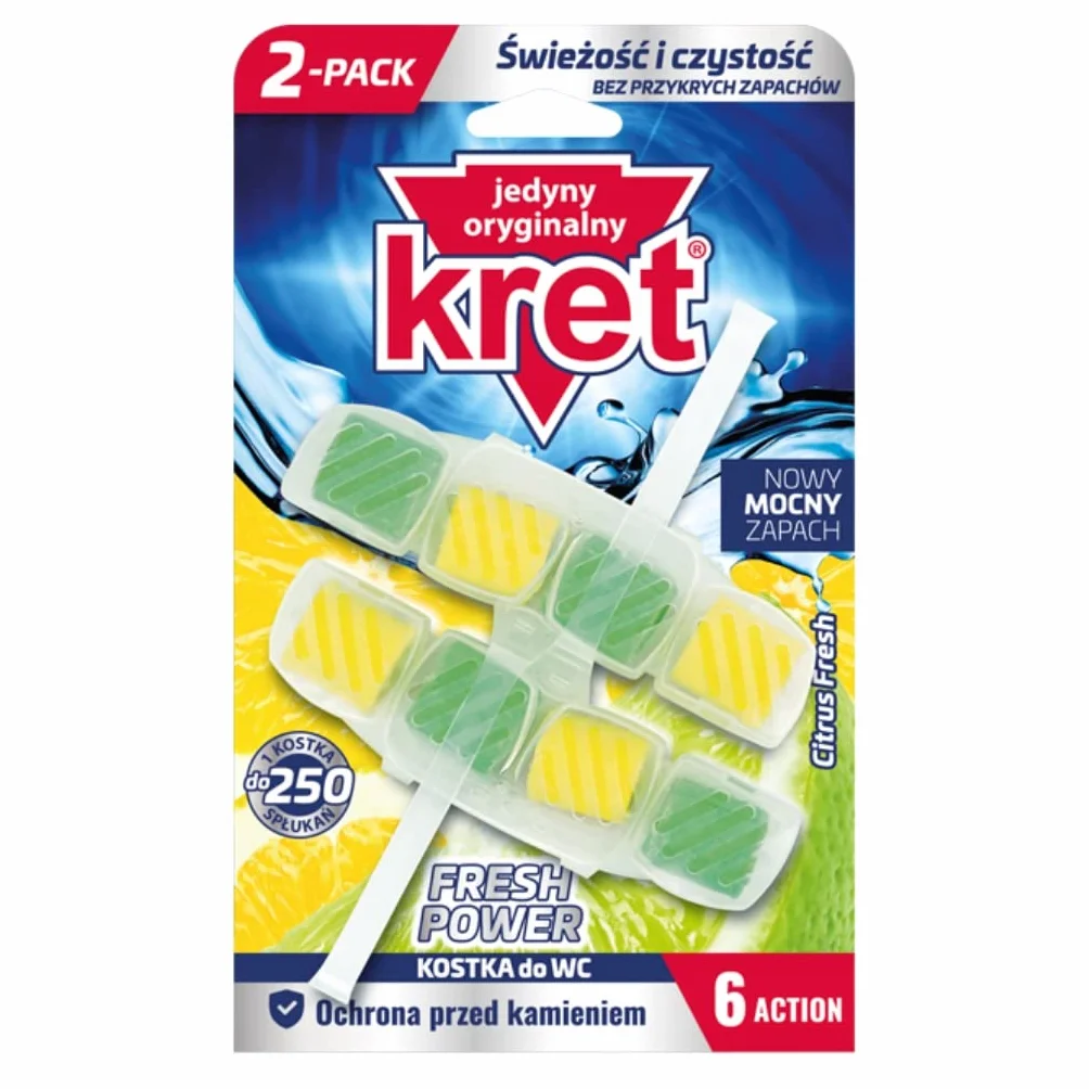 KRET Zawieszka do WC 2x40g Citrus Fresh