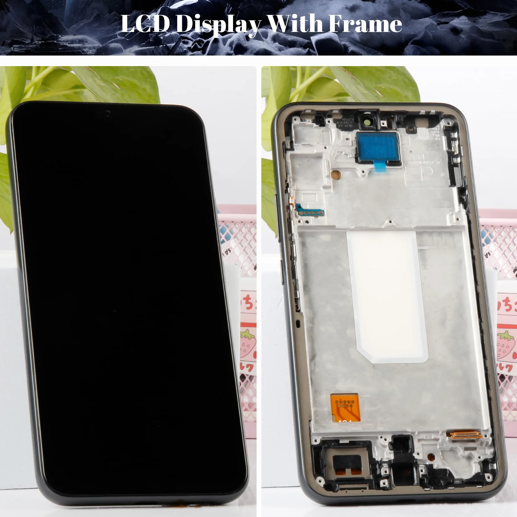 Wyświetlacz LCD do Samsung Galaxy A34 5G A346 czarny z ramką
