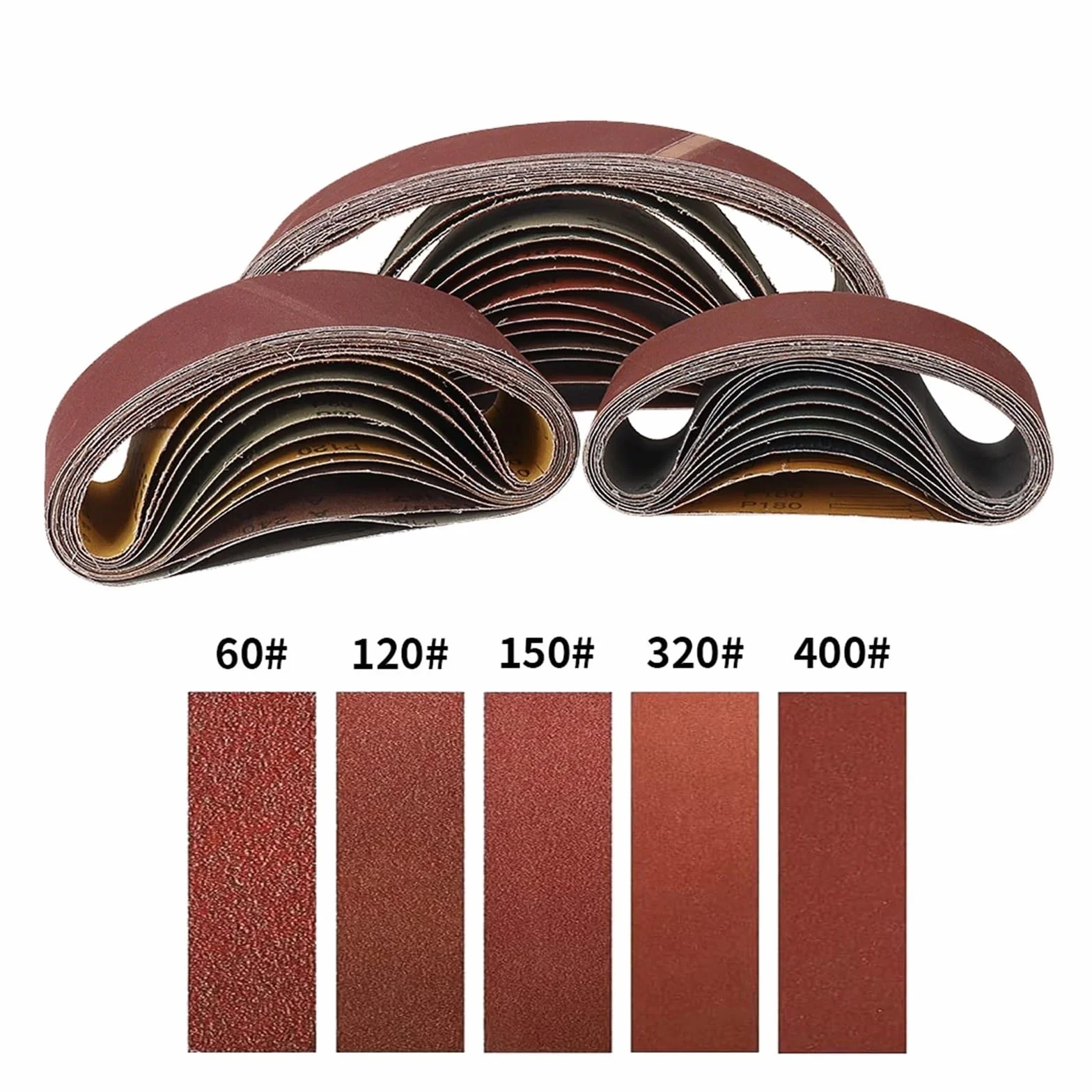 10 sztuk 75 x 533 mm taśmy szlifierskie taśmy ścierne do szlifierek taśmowych 3 x 533 mm narzędzia do obróbki drewna polerowanie metalu