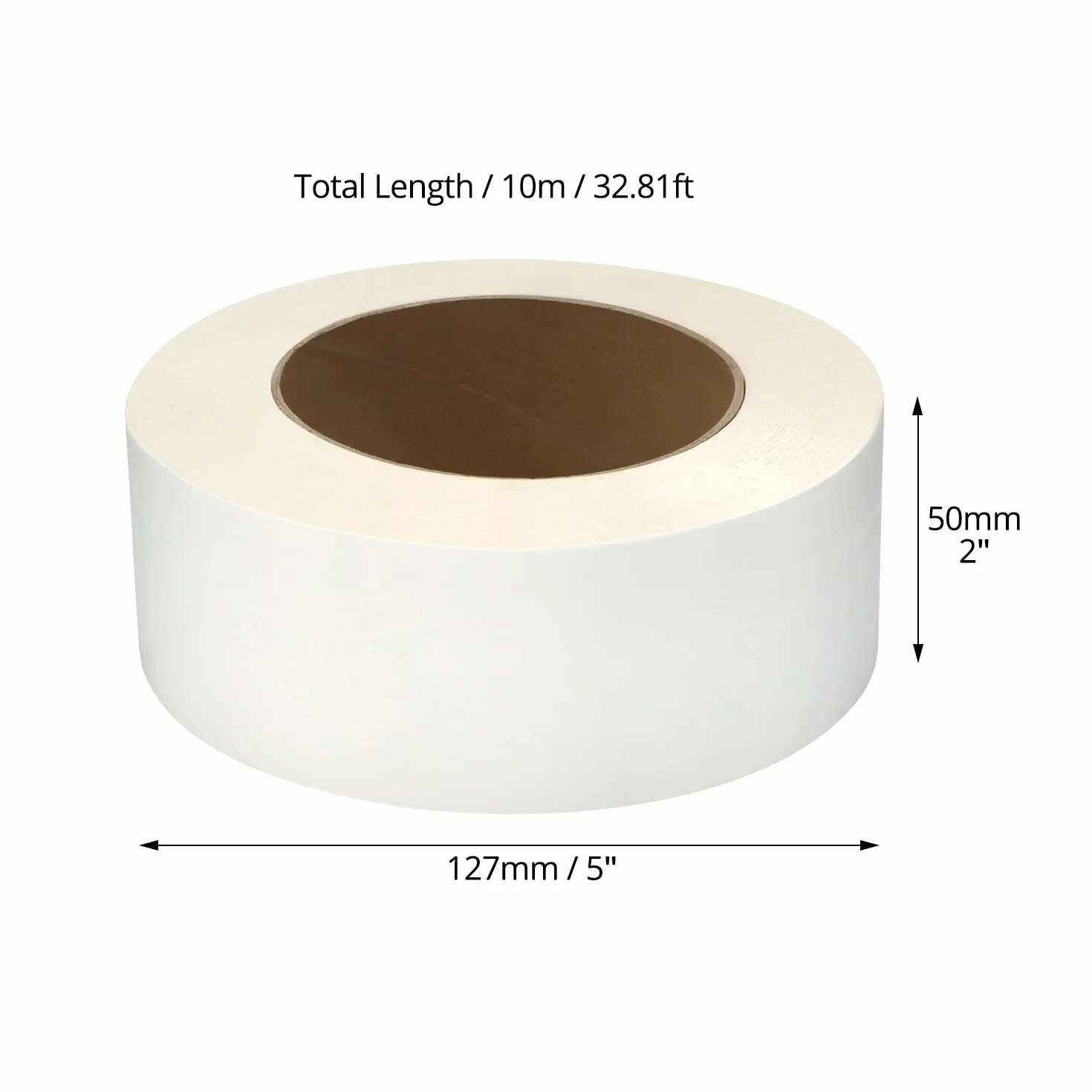 QWORK® Taśma butylowa, 5 cm x 10 m biała taśma uszczelniająca, taśma uszczelniająca do dachów, rury