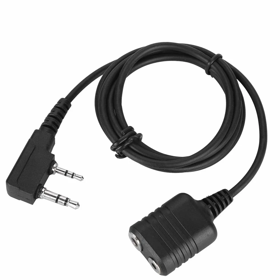 Bewinner Kabel mikrofonowy 2-pinowy do Walkie-Talkie z głośnikiem